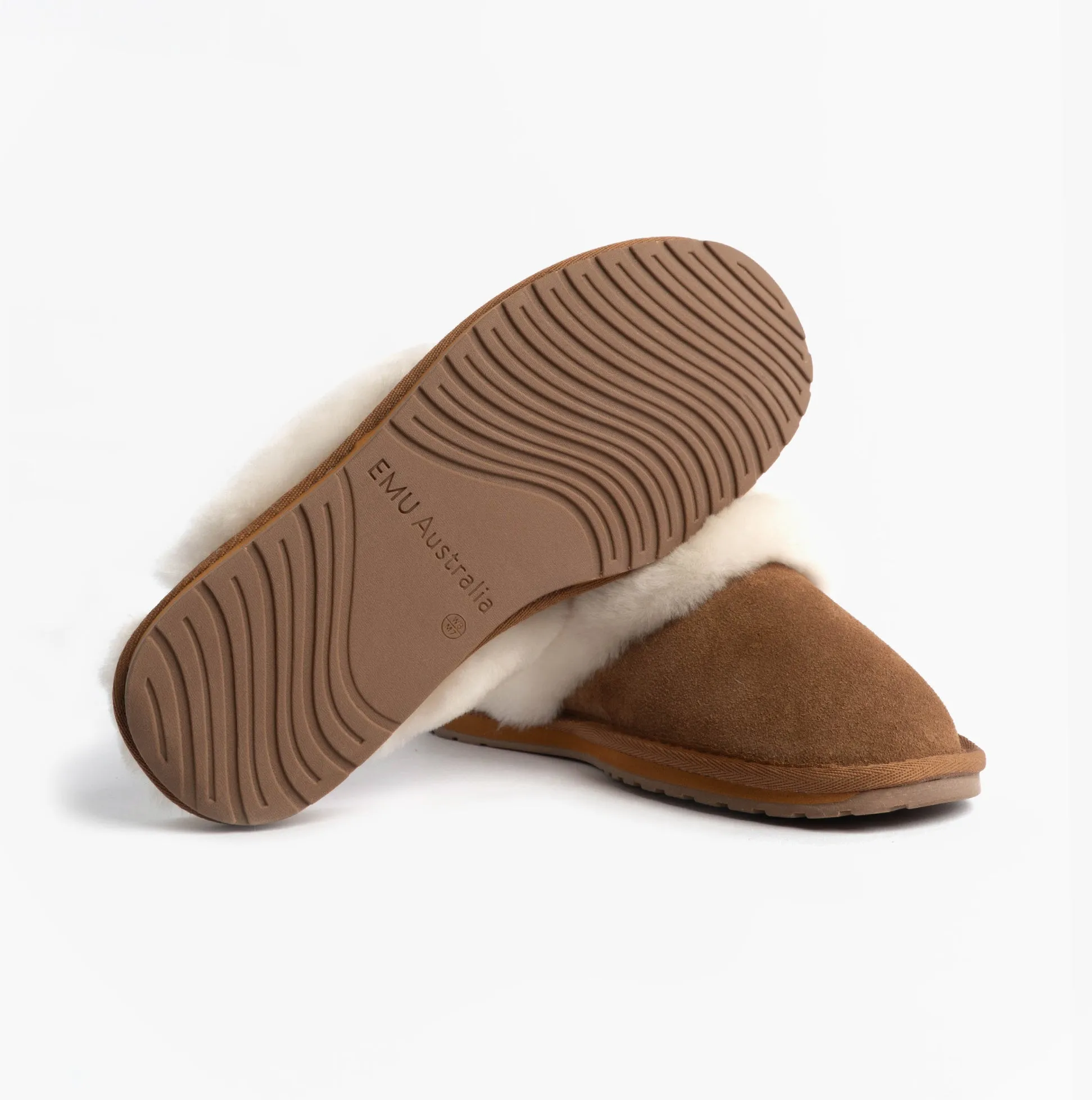 EMU Australia JOLIE Womens Mule Sheepskin Slippers Chestnut sold by House of Slippers product image thumbnail 3
