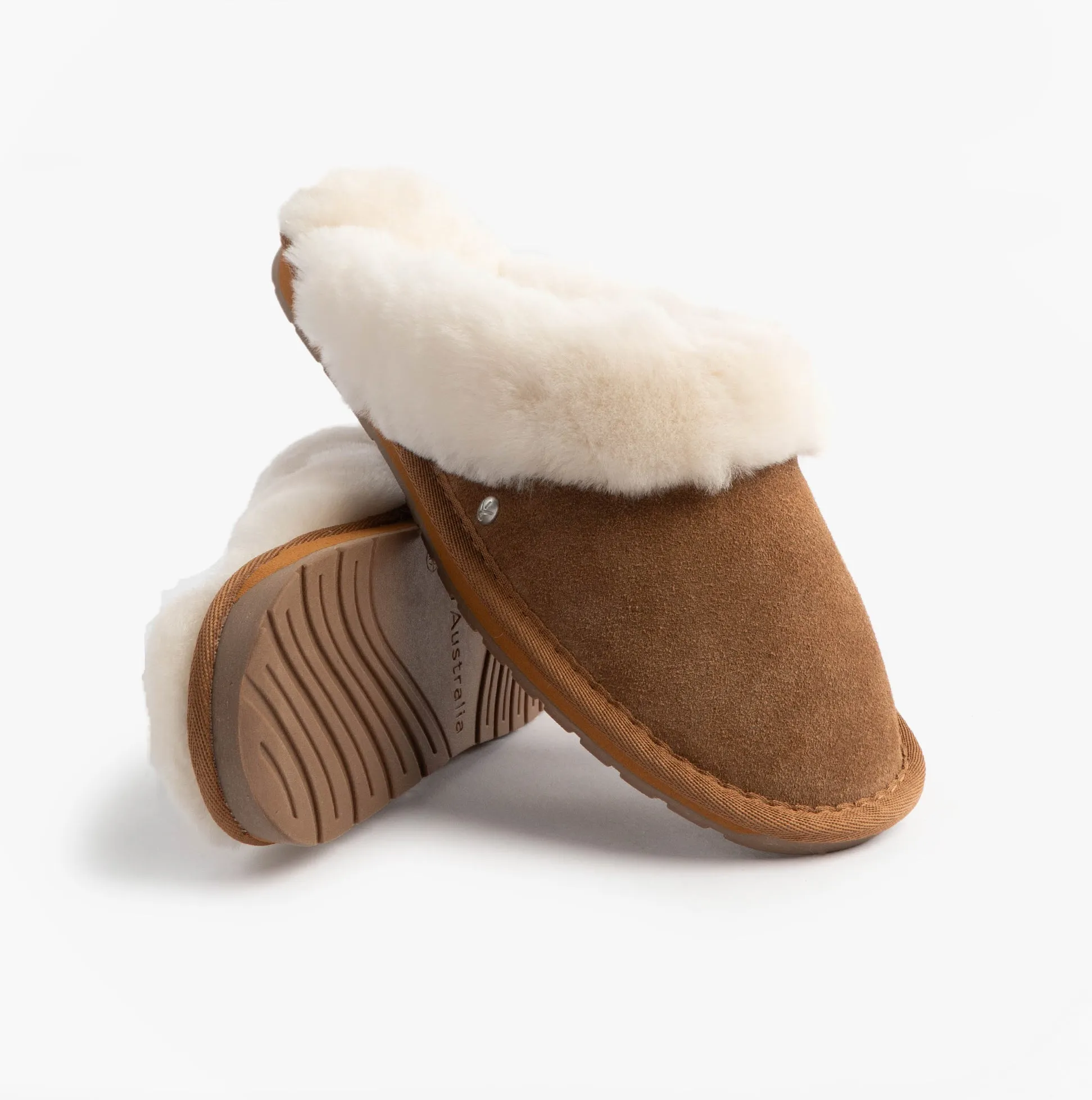 EMU Australia JOLIE Womens Mule Sheepskin Slippers Chestnut sold by House of Slippers product image thumbnail 2