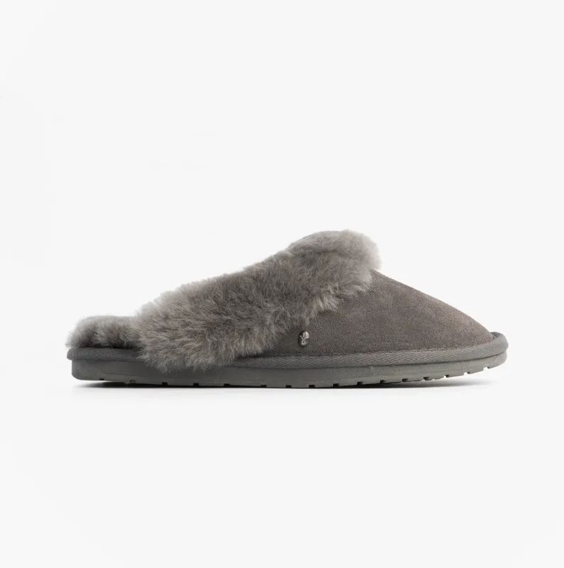 EMU Australia JOLIE Womens Mule Sheepskin Slippers Charcoal made by Emu