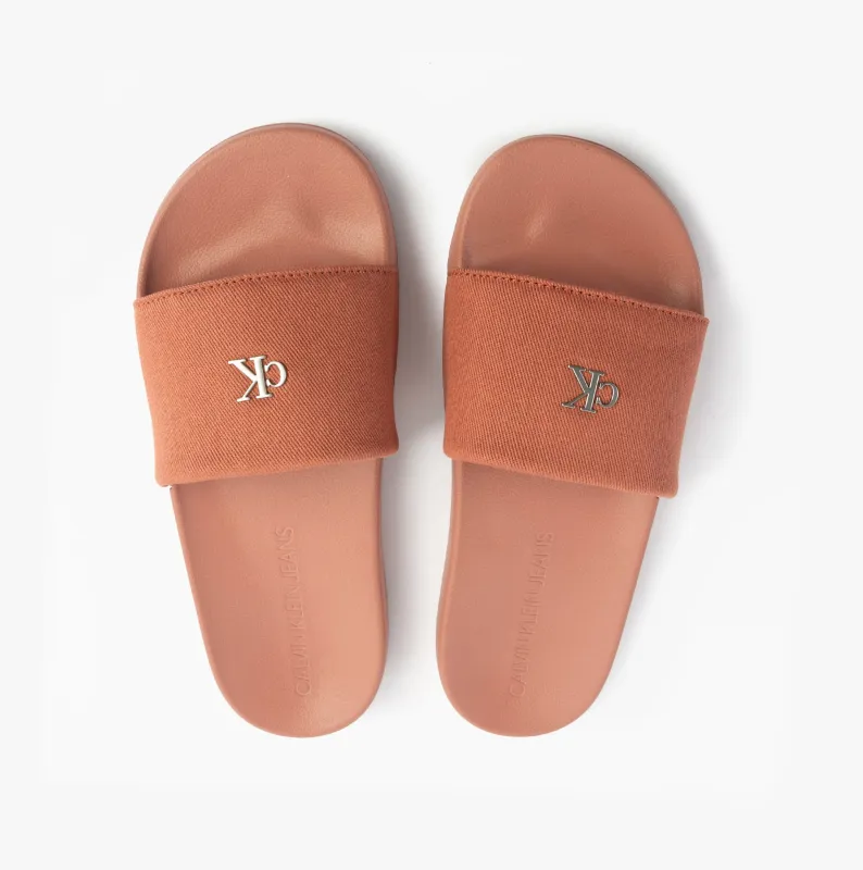 Calvin Klein Calvin Klein LOGO MONOGRAM Womens Slides Aragon sold by House of Slippers