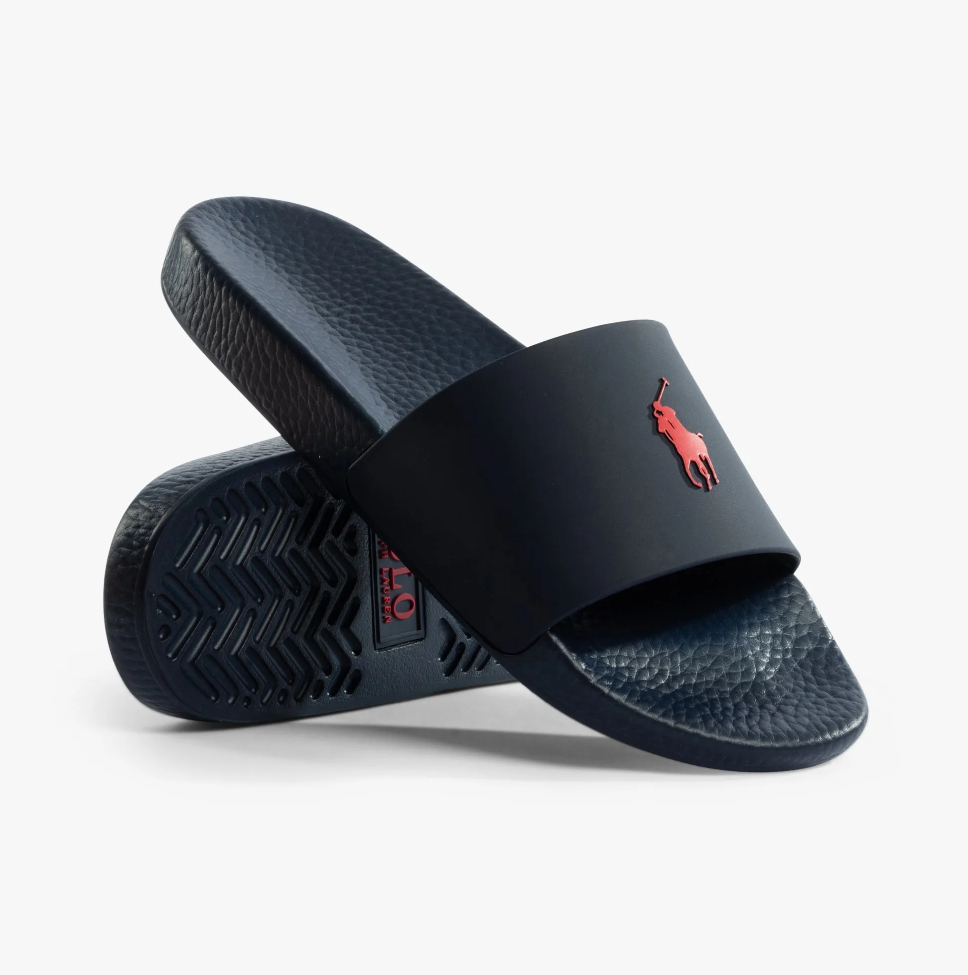 Polo Ralph Lauren POLO SLIDE Mens Sandals Navy/Red sold by House of Slippers product image thumbnail 2