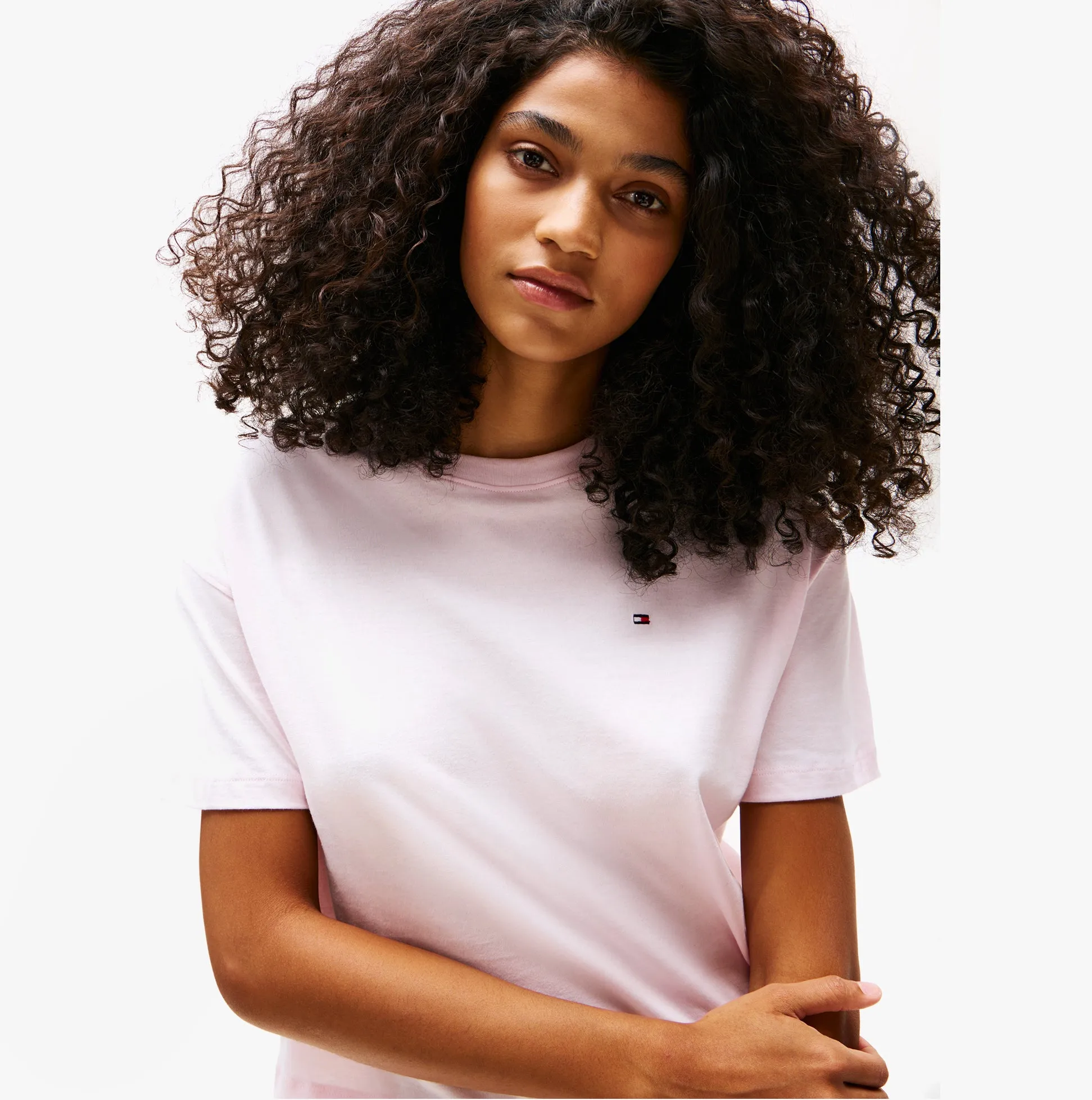 Tommy Hilfiger COTTON Womens Short Pyjama Set Light Pink sold by House of Slippers product image thumbnail 2