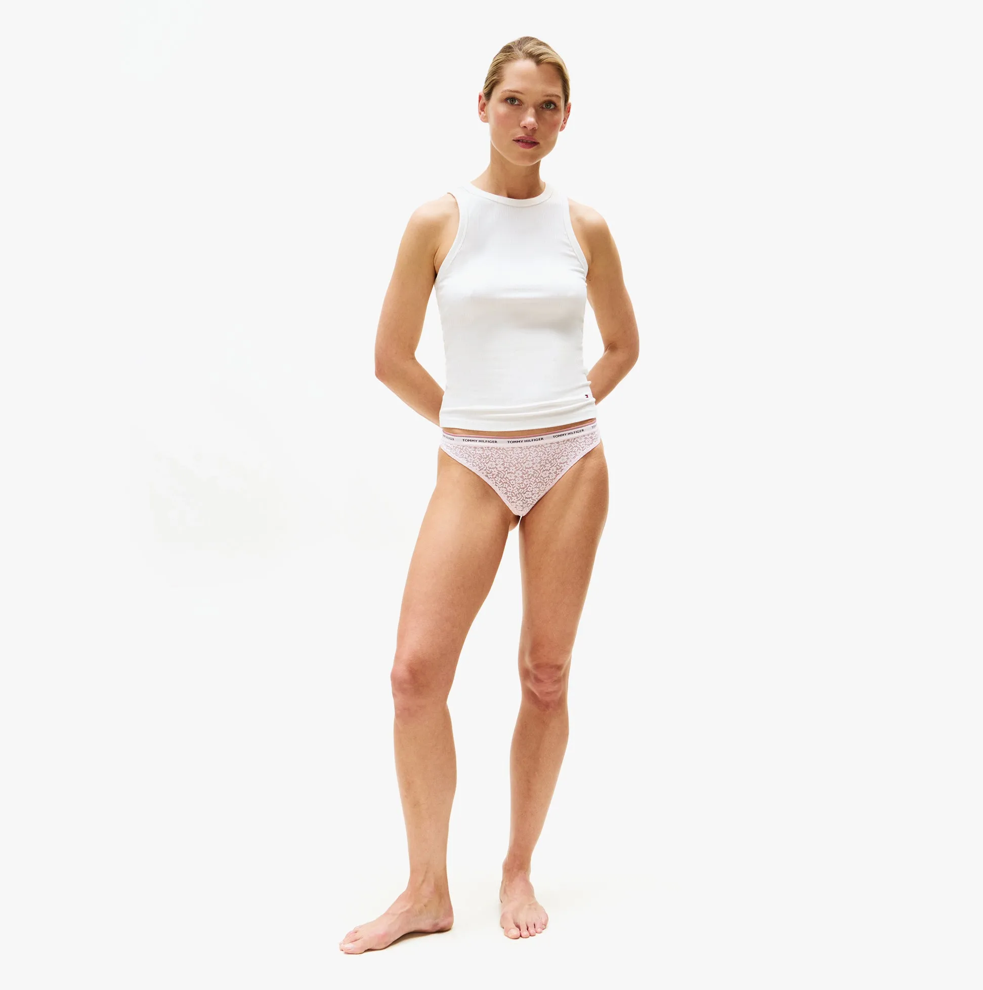 Tommy Hilfiger Womens 3 Pack Thong Lace Multicoloured sold by House of Slippers product image thumbnail 2