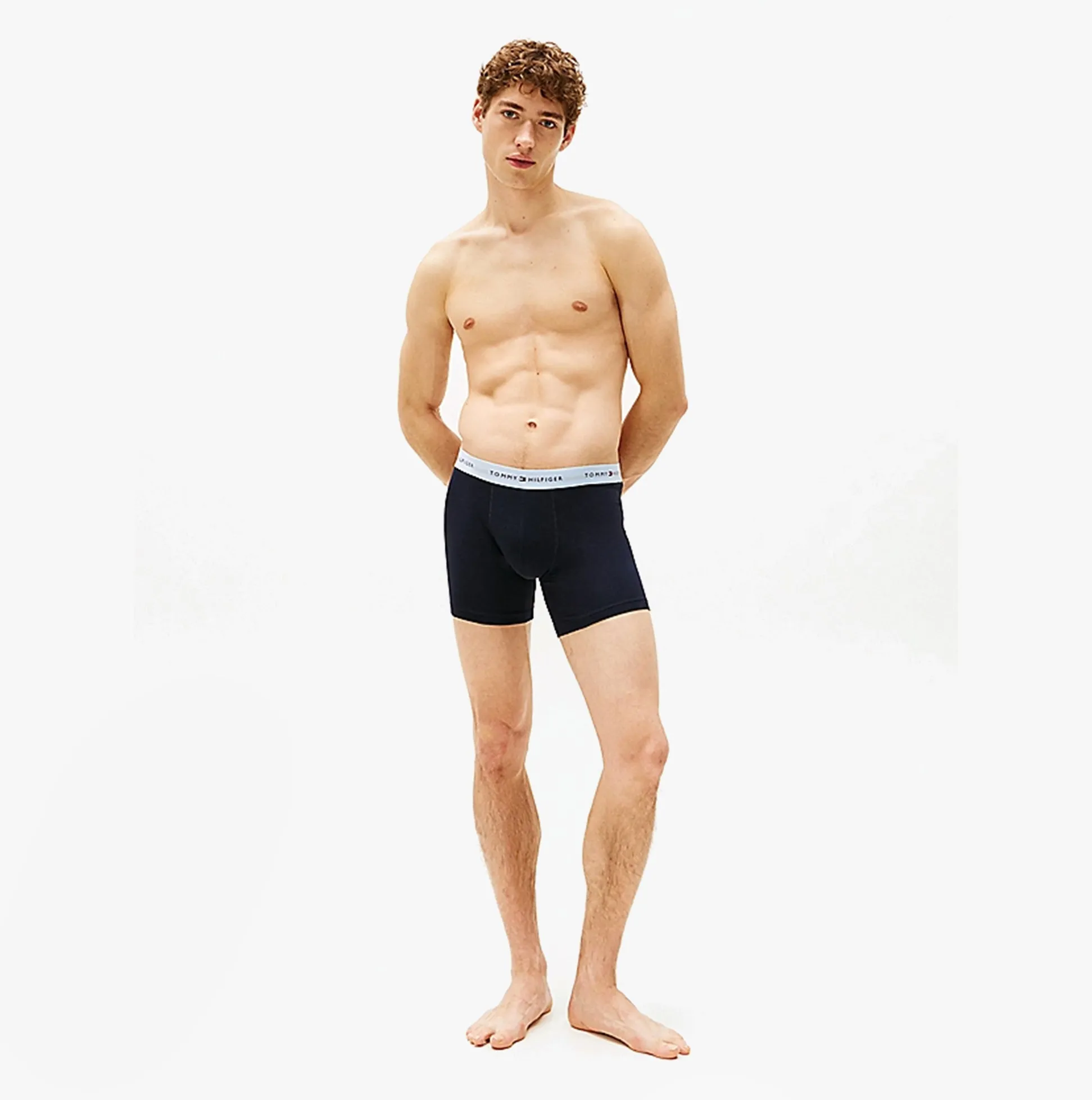 Tommy Hilfiger LOGO 3 Pack Mens Boxer Briefs Multicoloured sold by House of Slippers product image thumbnail 3