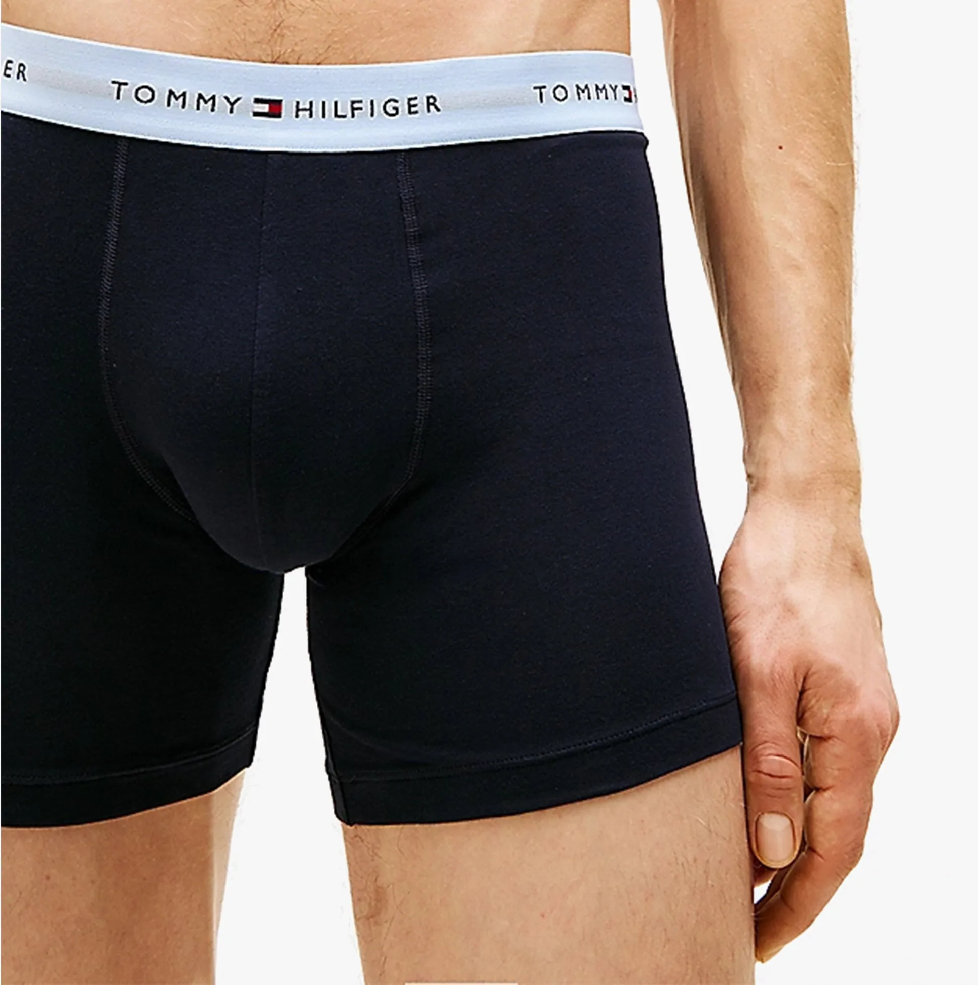 Tommy Hilfiger LOGO 3 Pack Mens Boxer Briefs Multicoloured sold by House of Slippers product image thumbnail 4