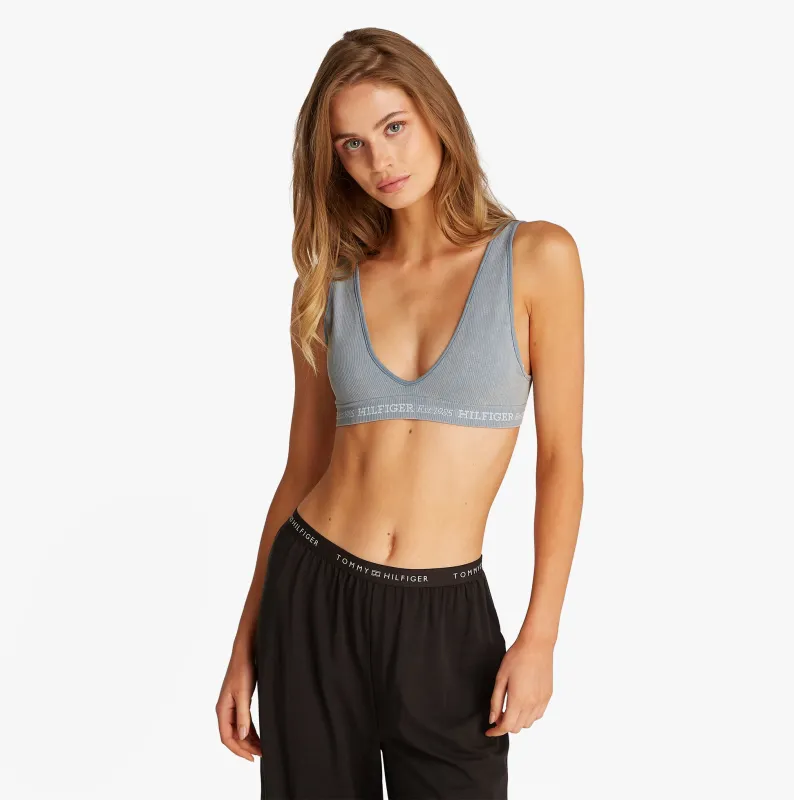Tommy Hilfiger LOGO Womens Bralette Brisk Blue made by Tommy Hilfiger
