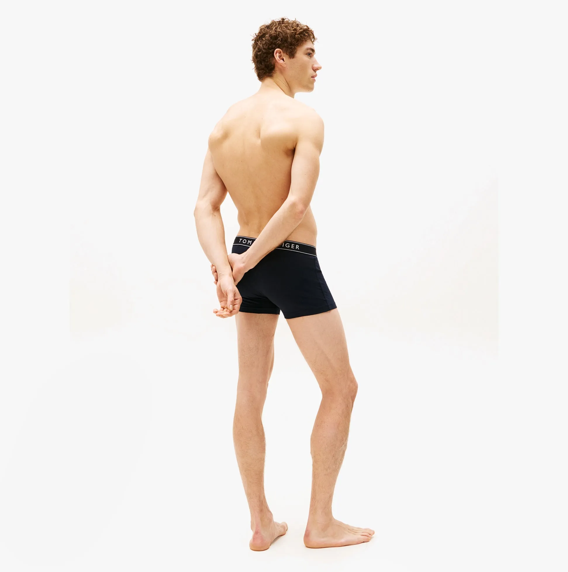 Tommy Hilfiger 3 Pack Mens Trunks Des Sky/Calico/Fssl Blue sold by House of Slippers product image thumbnail 4