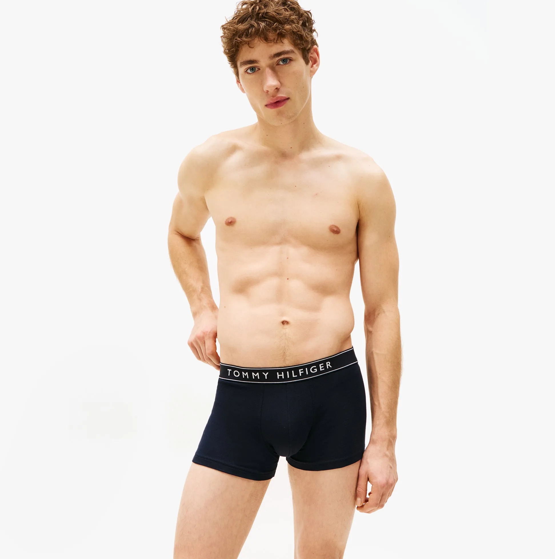 Tommy Hilfiger 3 Pack Mens Trunks Des Sky/Calico/Fssl Blue sold by House of Slippers product image thumbnail 3