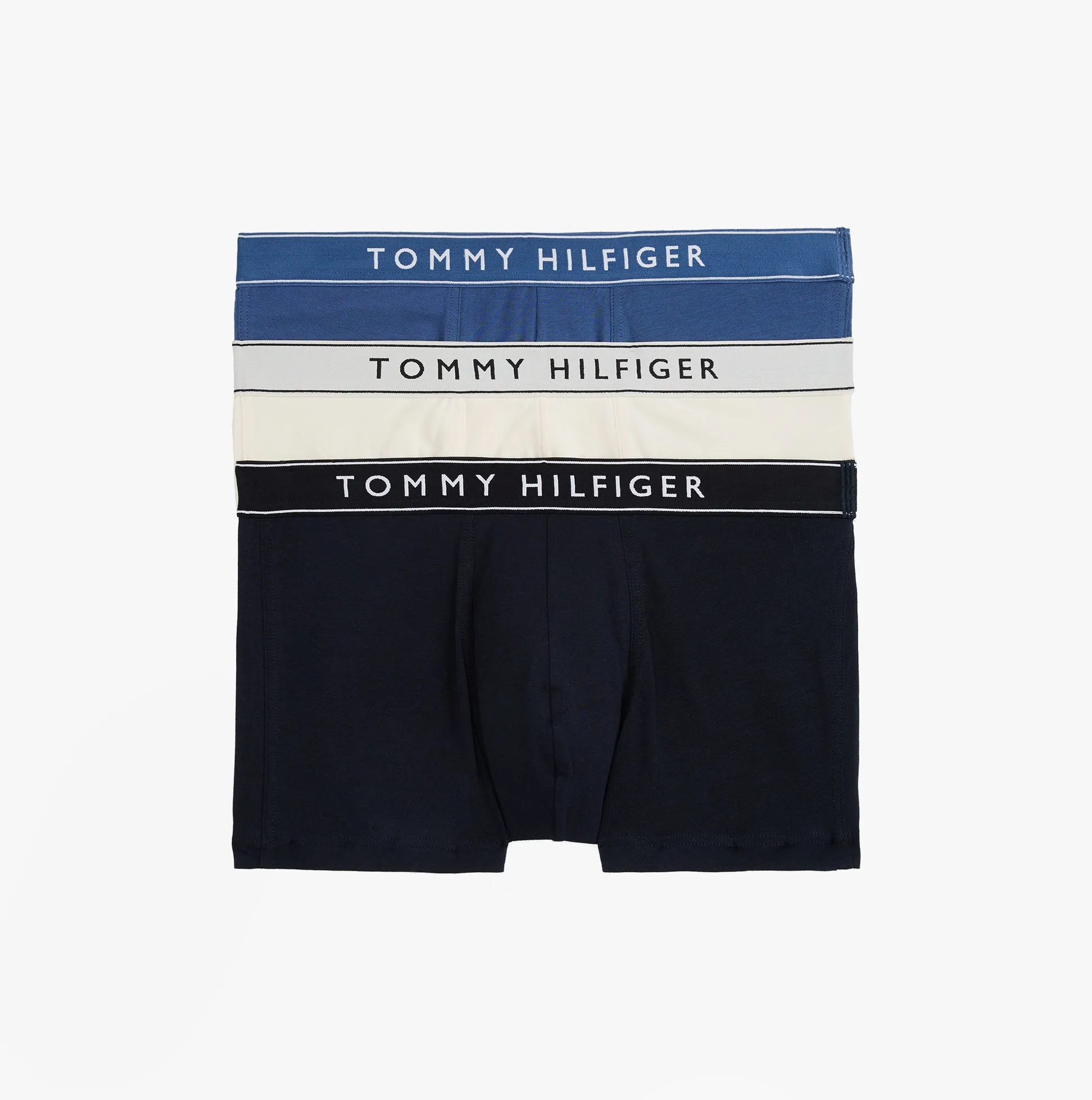 Tommy Hilfiger 3 Pack Mens Trunks Des Sky/Calico/Fssl Blue sold by House of Slippers