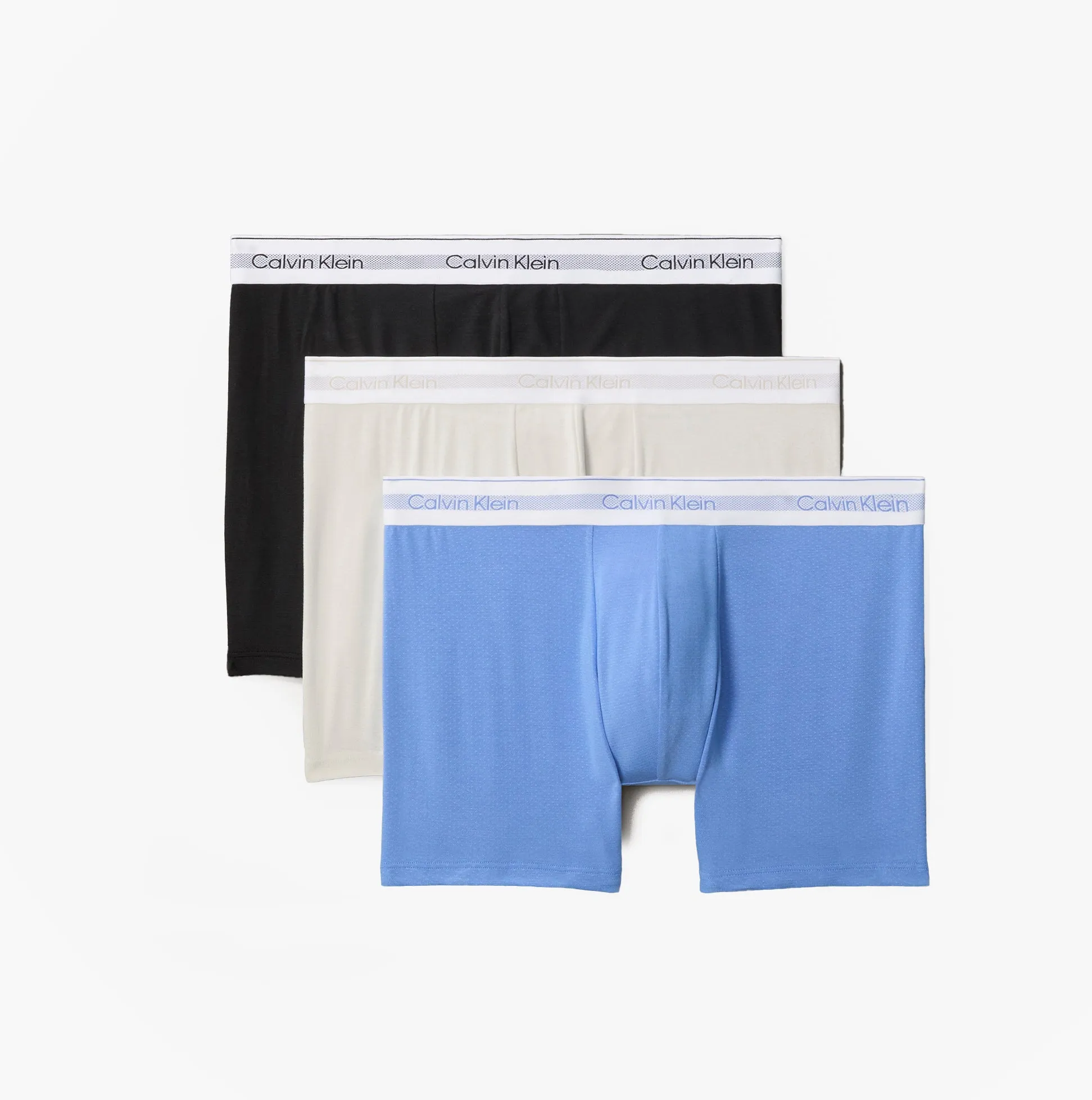 Calvin Klein ICON MODAL MESH 3 Pack Mens Boxer Briefs Multicoloured sold by House of Slippers