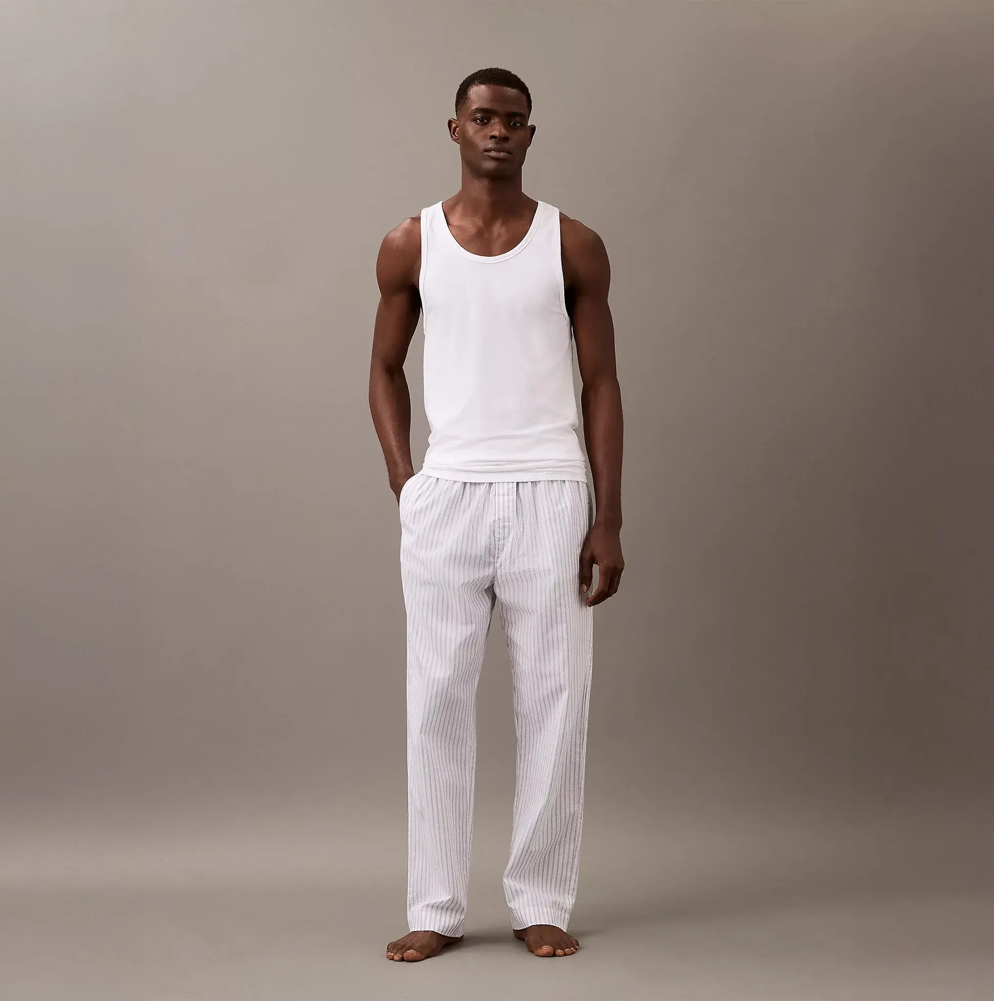 Calvin Klein 3 Pack Mens Lounge Tank Tops White sold by House of Slippers product image thumbnail 2