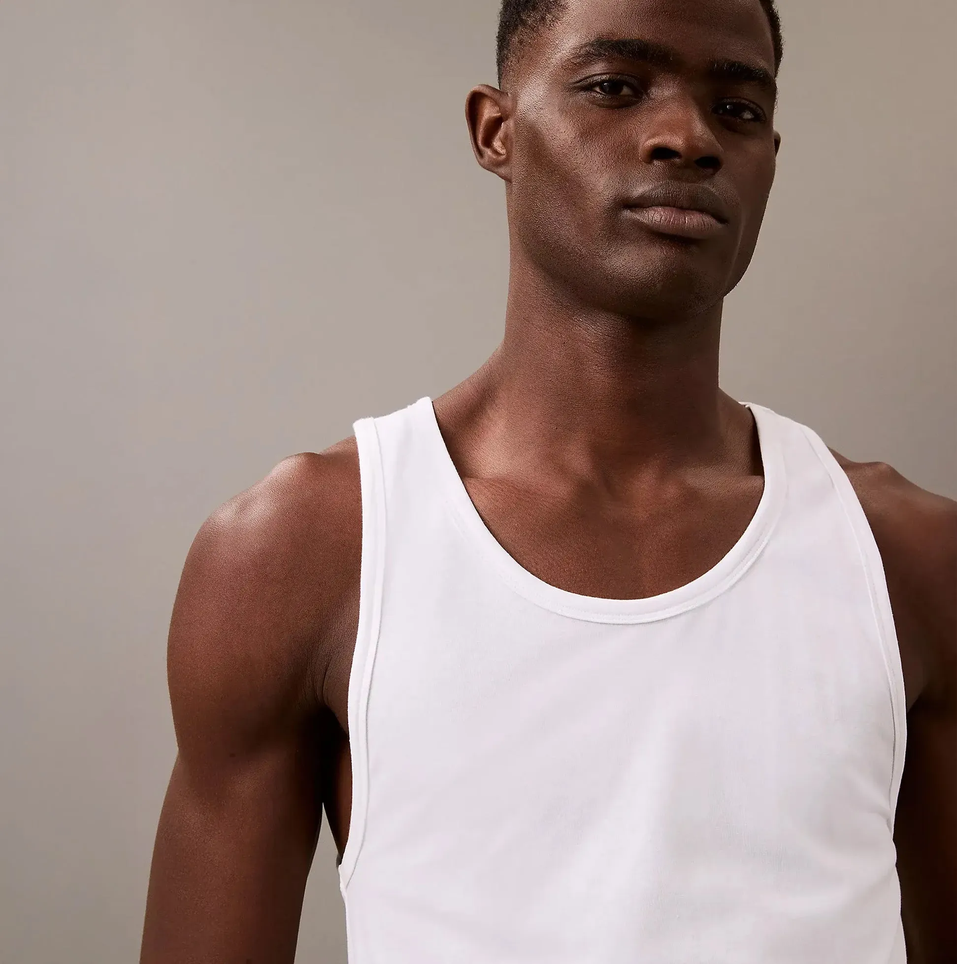 Calvin Klein 3 Pack Mens Lounge Tank Tops White sold by House of Slippers product image thumbnail 3