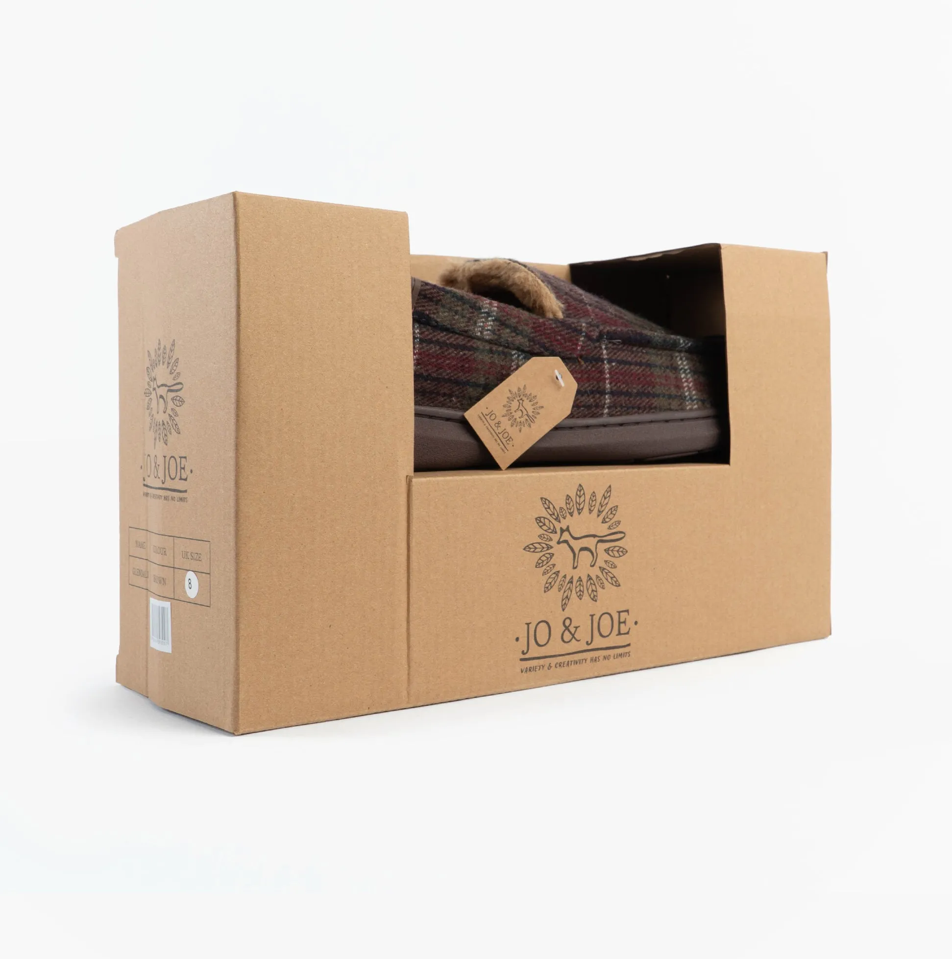 Jo & Joe GLENDALE Mens Moccasin Slippers Brown sold by House of Slippers product image thumbnail 2