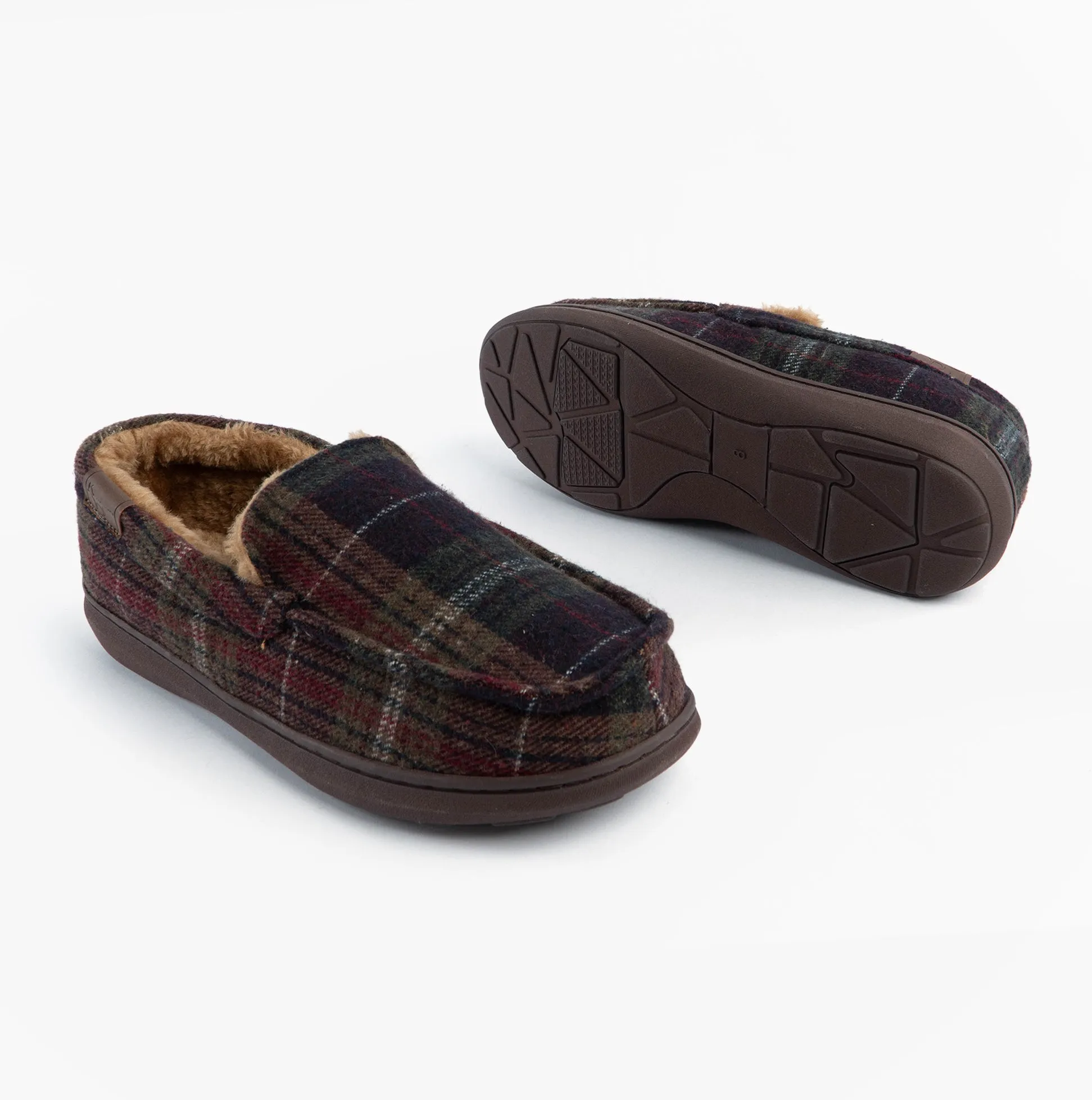 Jo & Joe GLENDALE Mens Moccasin Slippers Brown sold by House of Slippers product image thumbnail 3