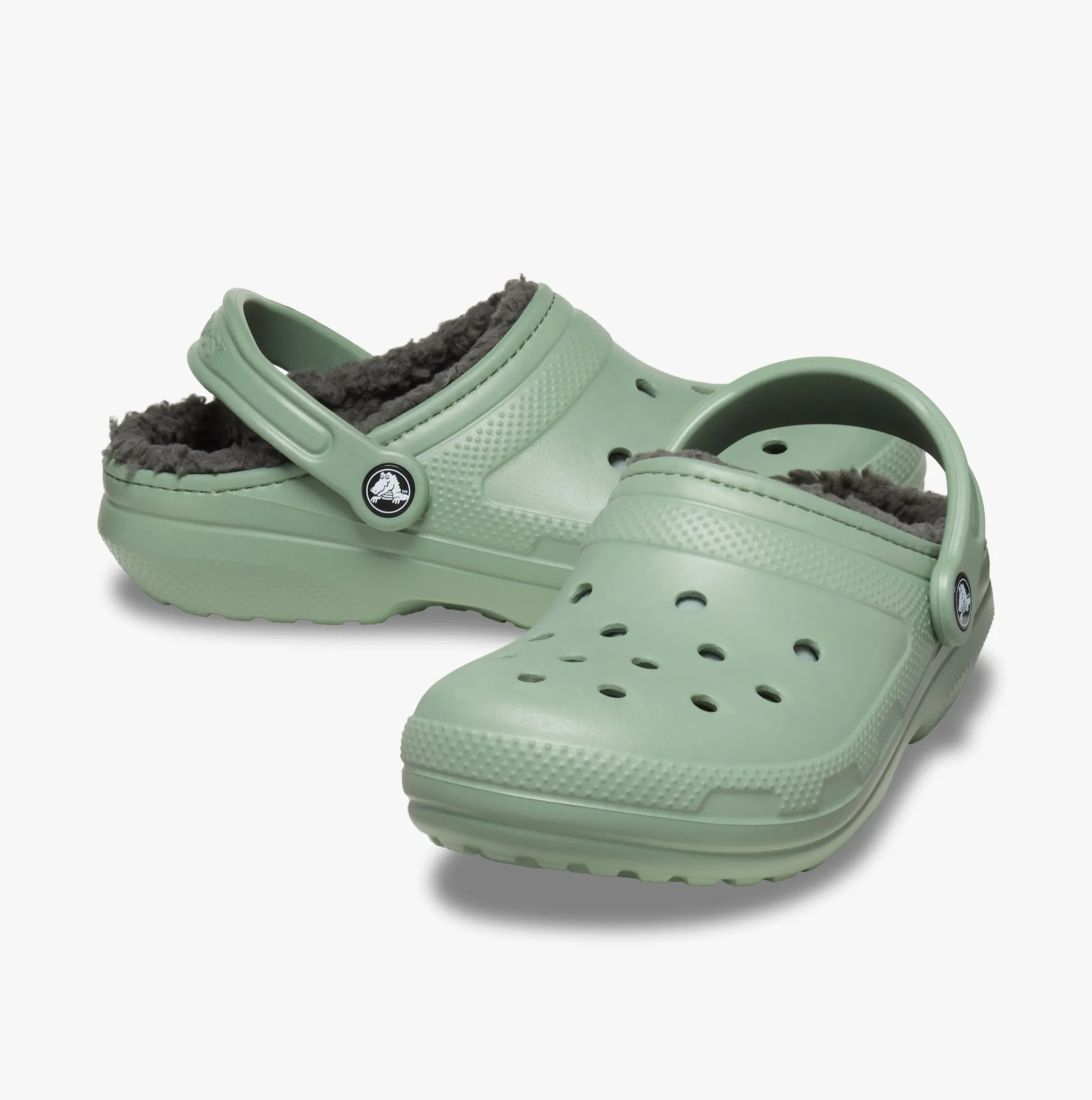 Crocs 203591-3WP CLASSIC LINED Unisex Clogs Moss/Multi sold by House of Slippers product image thumbnail 4