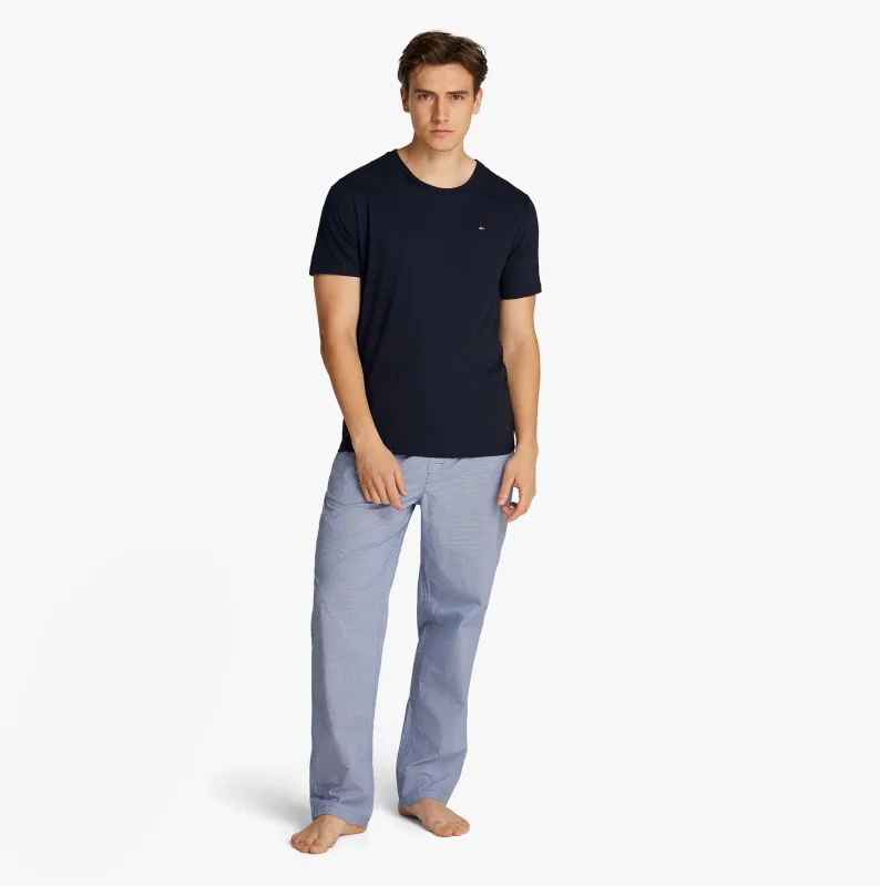 Tommy Hilfiger PURE COTTON 3 Pack Mens T-Shirts Desert Sky sold by House of Slippers