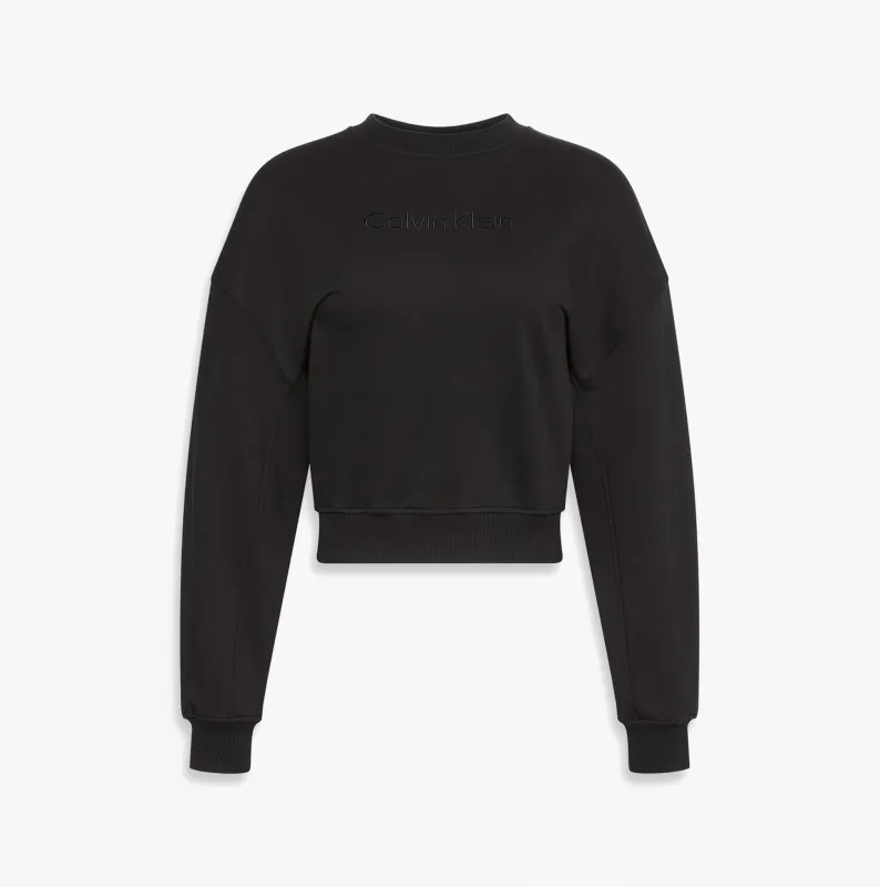 Calvin Klein Womens Long Sleeve Pyjama Top Black made by Calvin Klein