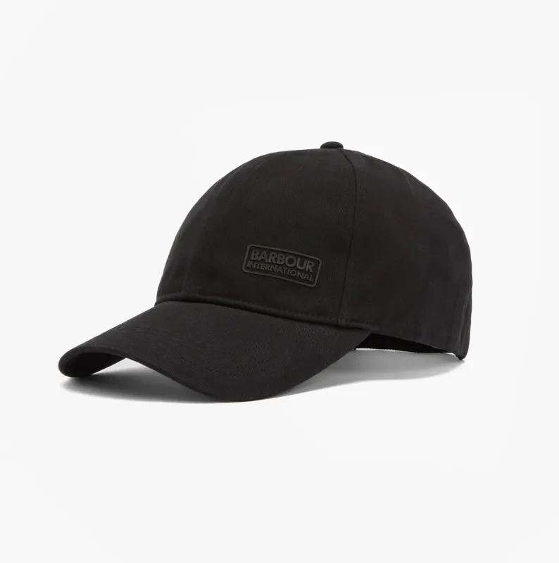 Barbour NORTON Drill Cap Mens Snapback Caps Black/Shadow sold by House of Slippers