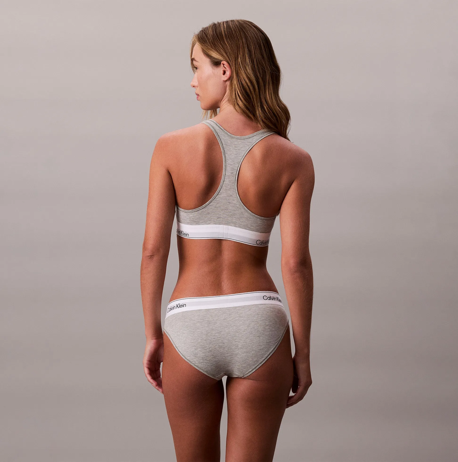 Calvin Klein Icon Cotton Modal Womens Bikini Brief Grey sold by House of Slippers product image thumbnail 3