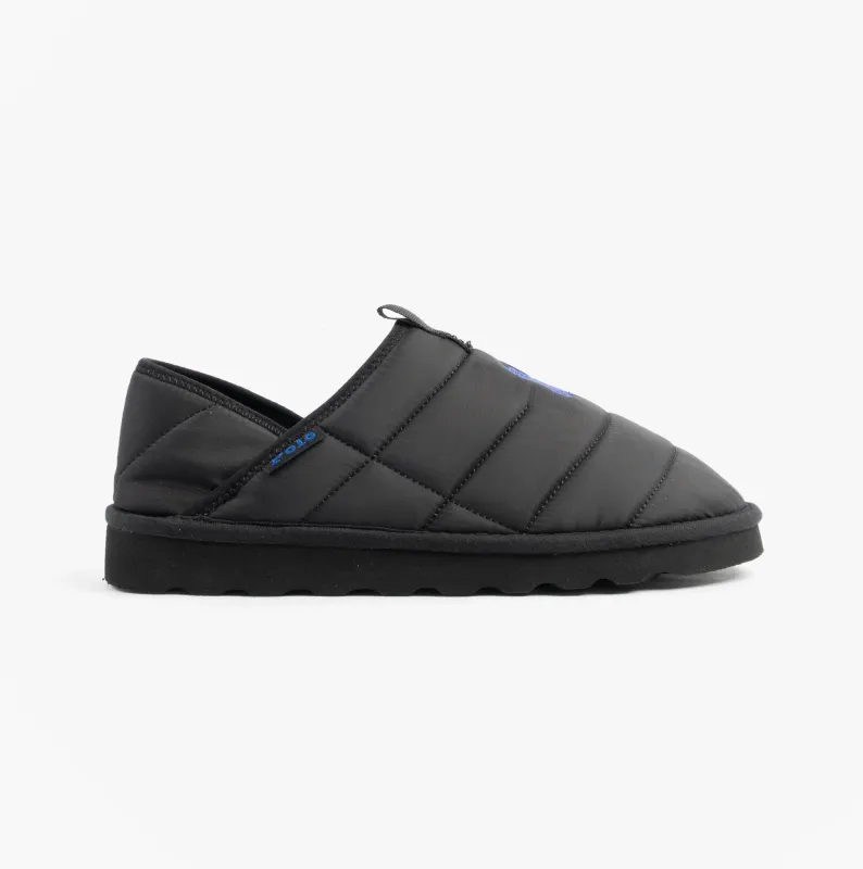 Polo Ralph Lauren EVERETT Mens Slippers Black Rc Nylon/Royal made by Polo by Ralph Lauren