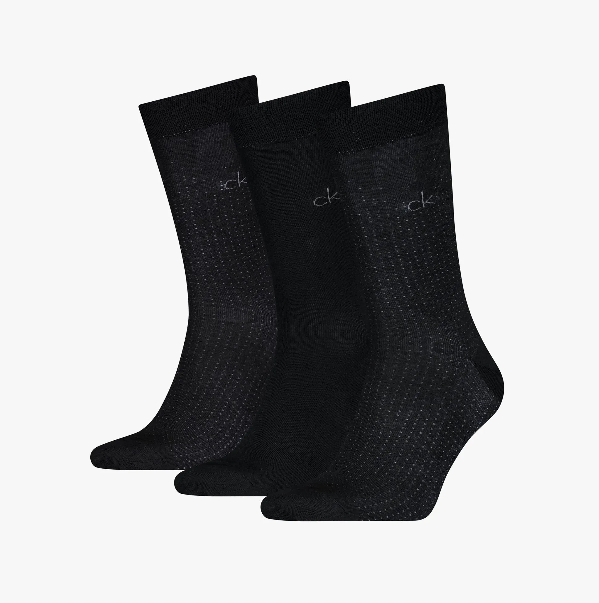 Calvin Klein 3 Pack Giftbox Dropknee Mens Socks Black sold by House of Slippers