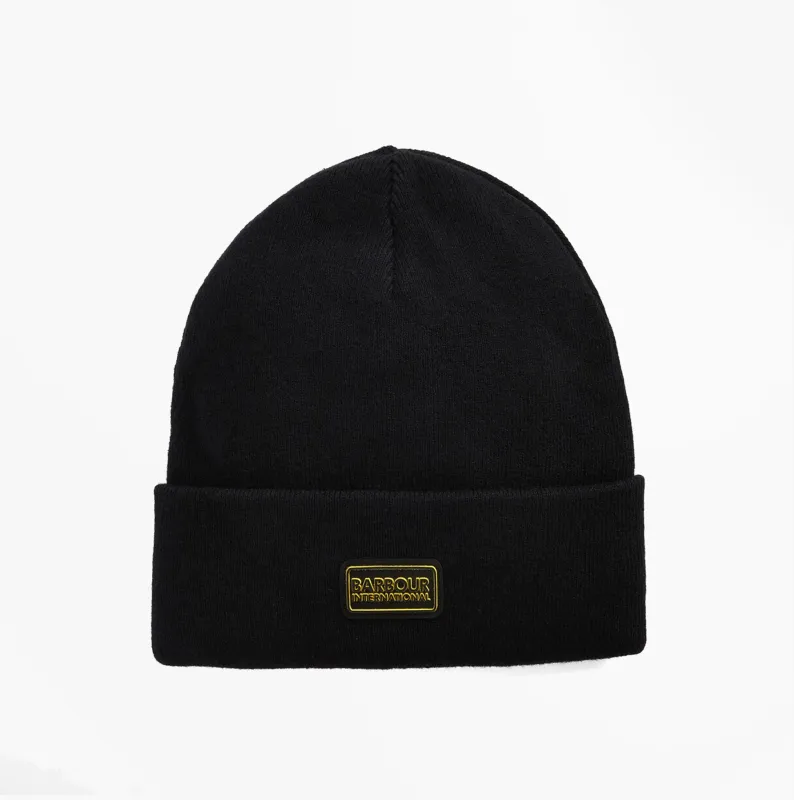 Barbour SENSOR LEGACY Mens Beanie Black/Shadow made by Barbour