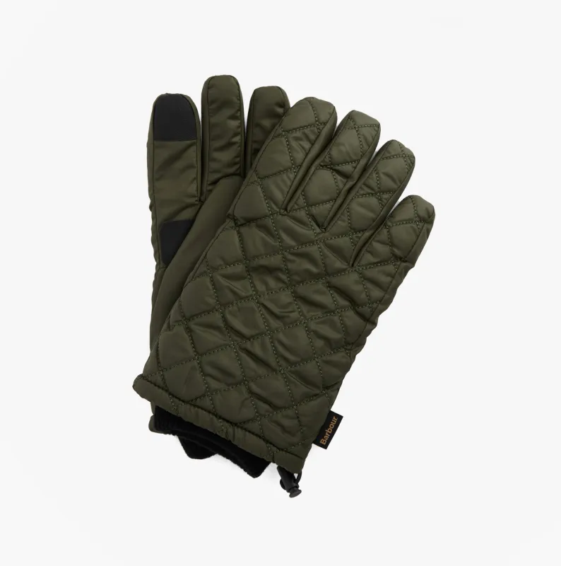 Barbour HARKER WATERPROOF Mens Gloves Forest sold by House of Slippers