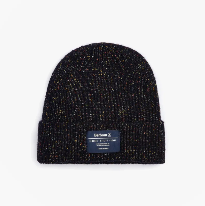 Barbour ESTON Mens Beanie Navy sold by House of Slippers