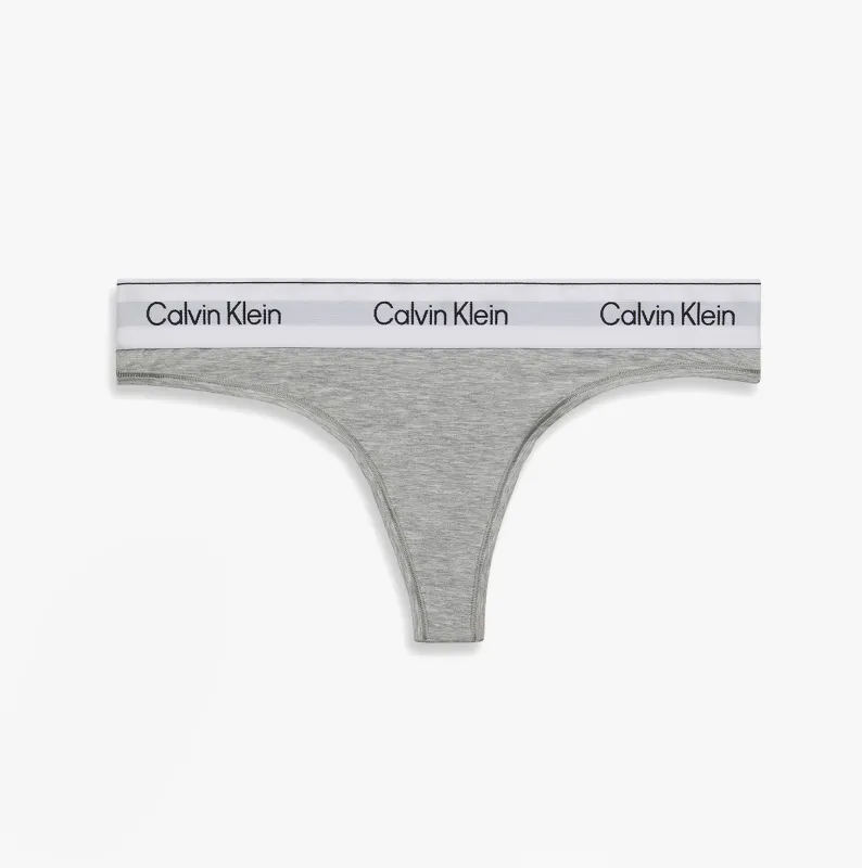 Calvin Klein Icon Cotton Modal Womens Thong Grey sold by House of Slippers