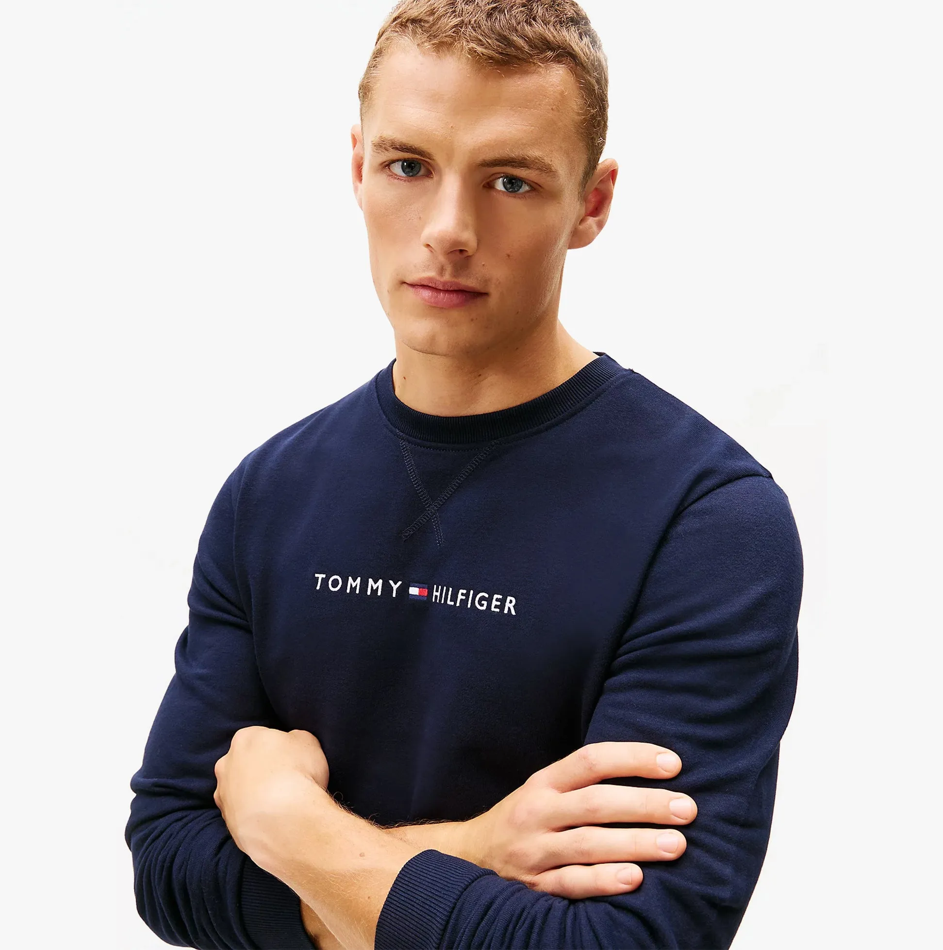 Tommy Hilfiger TRACK TOP Mens Sweatshirts Desert Sky sold by House of Slippers product image thumbnail 3