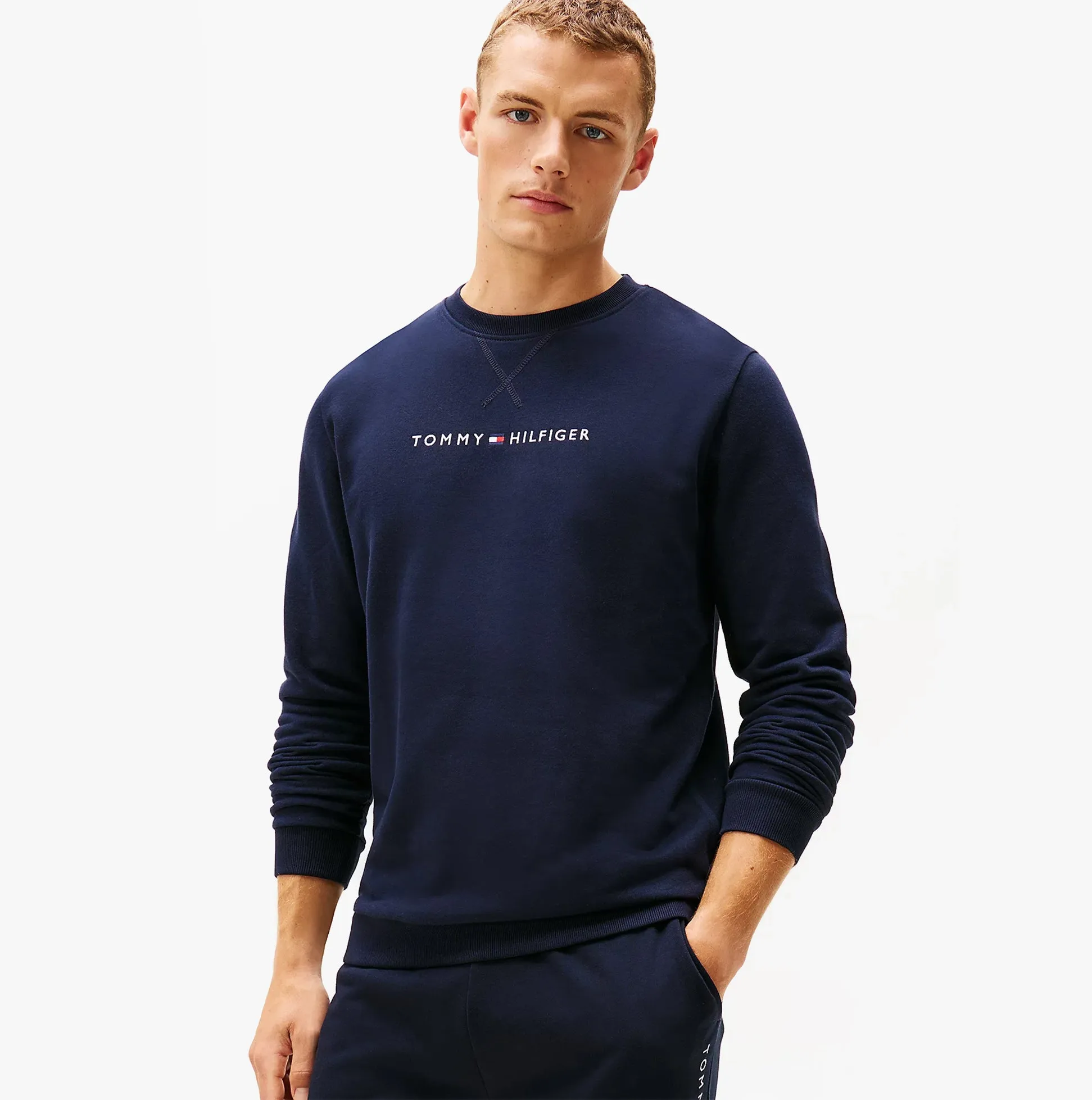Tommy Hilfiger TRACK TOP Mens Sweatshirts Desert Sky sold by House of Slippers product image thumbnail 4