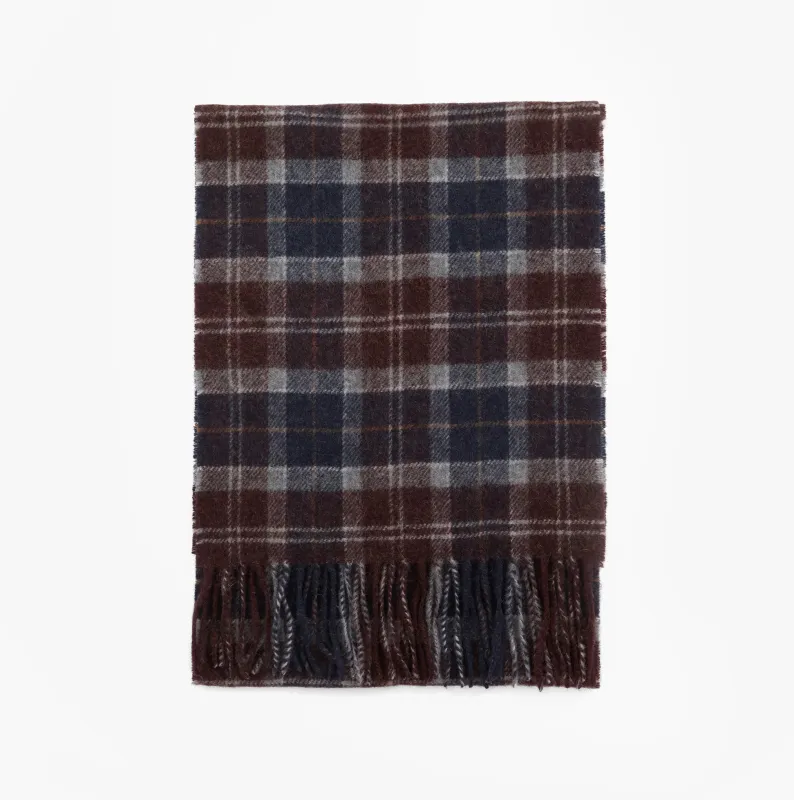 Barbour TARTAN LAMBSWOOL Mens Winter Oak Tartan sold by House of Slippers