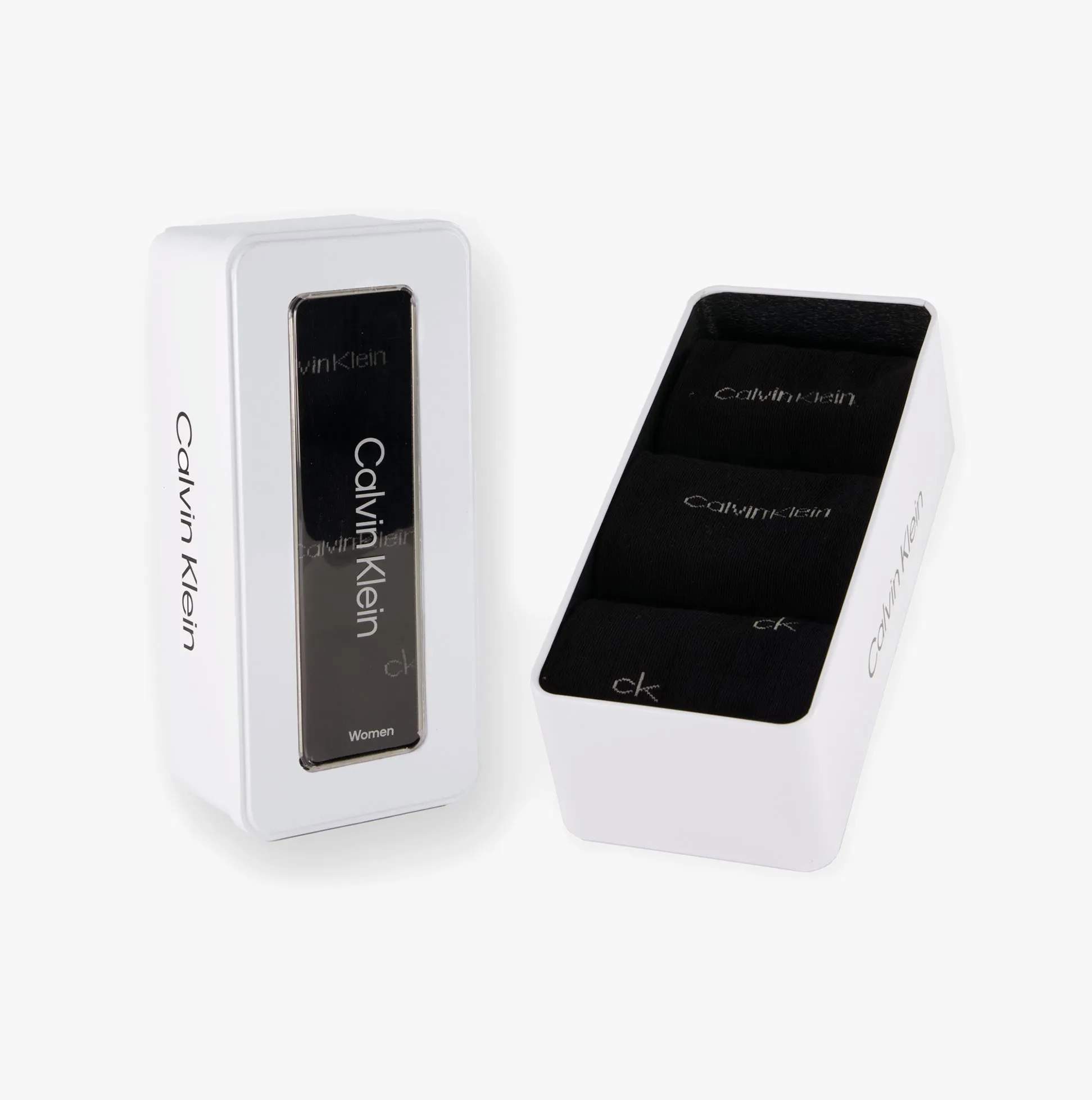 Calvin Klein 3 Pack Giftbox Grid Womens Socks Black sold by House of Slippers product image thumbnail 2