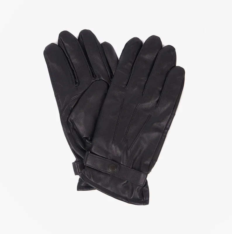 Barbour BURNISHED LEATHER THINSULATE Mens Gloves Black sold by House of Slippers