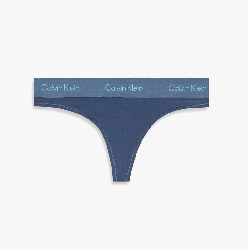 Calvin Klein Icon Cotton Modal Womens Thong Denim sold by House of Slippers
