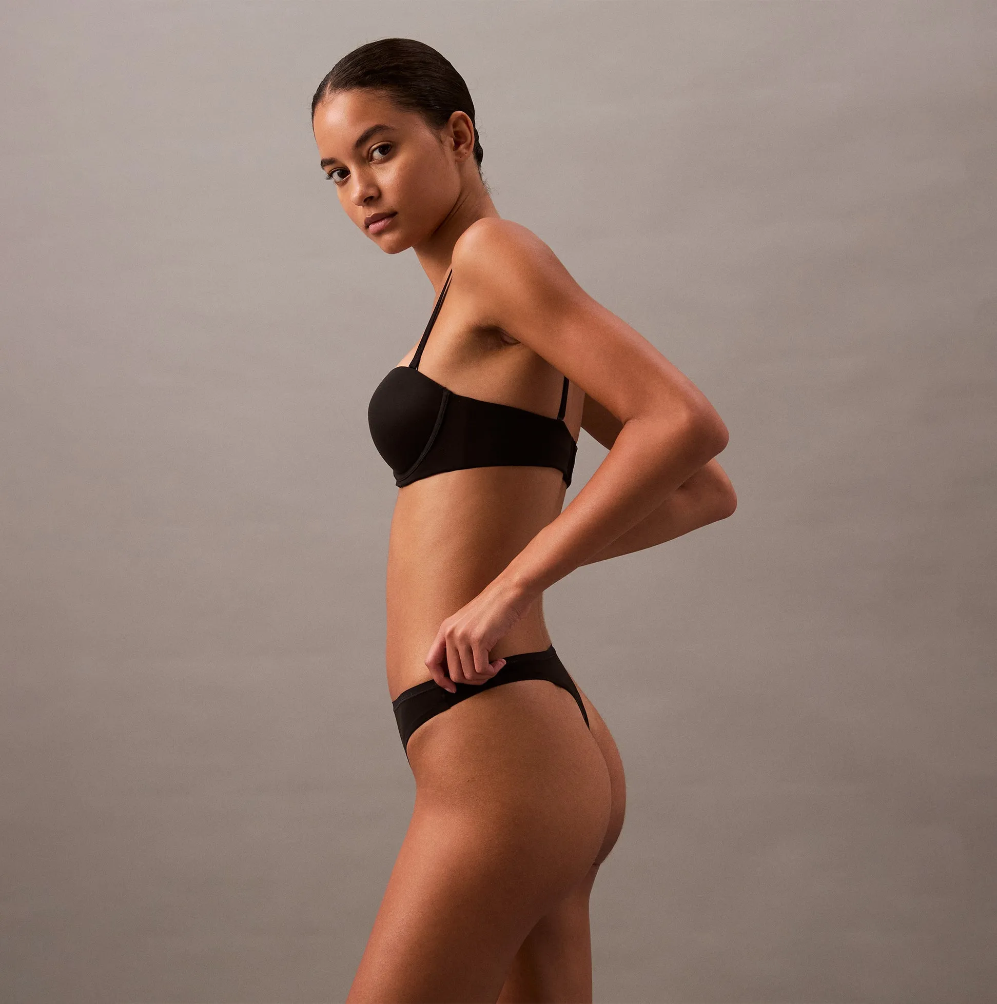 Calvin Klein THONG Womens Perfect Fit Black sold by House of Slippers product image thumbnail 4