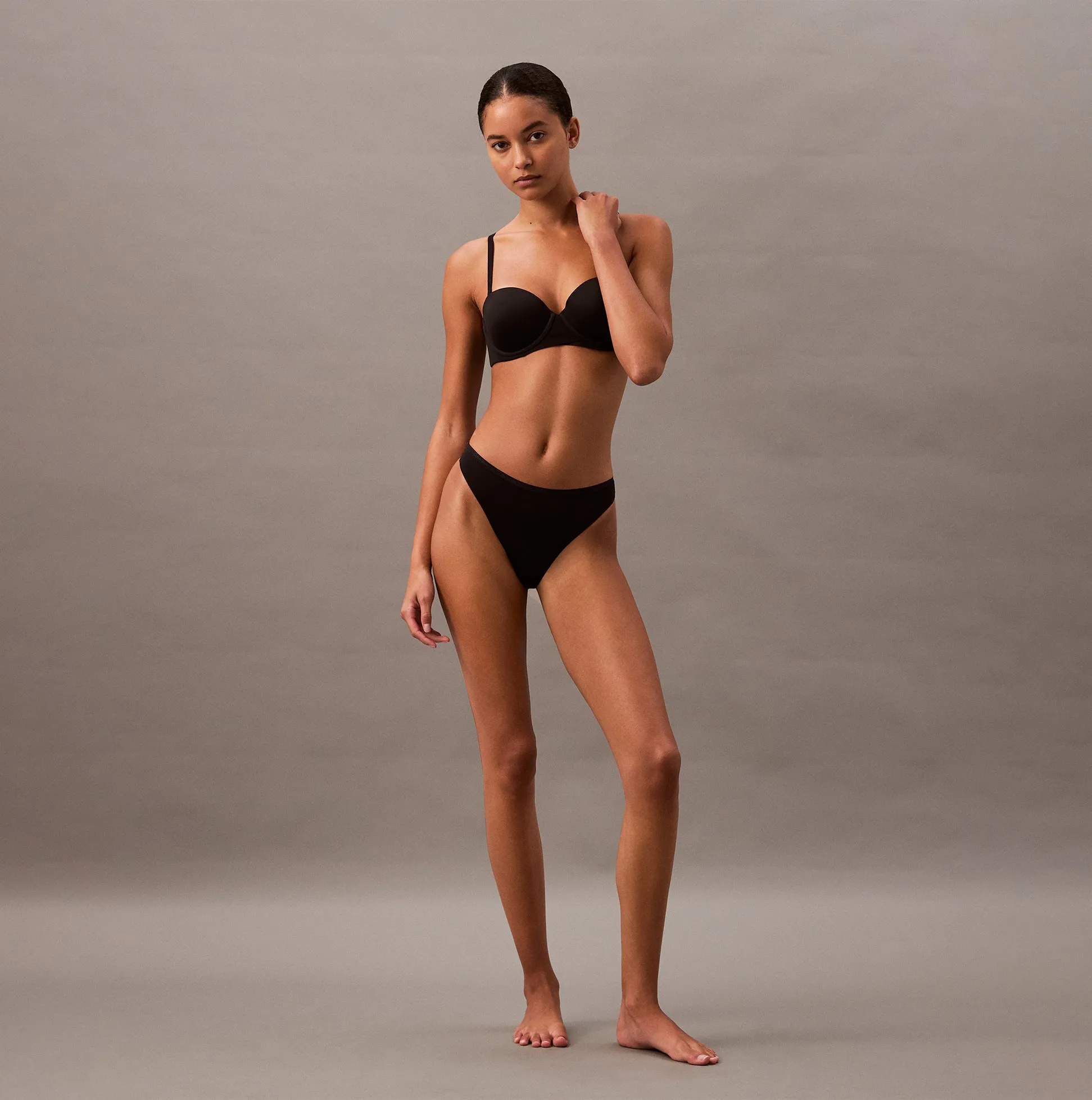 Calvin Klein THONG Womens Perfect Fit Black sold by House of Slippers product image thumbnail 2