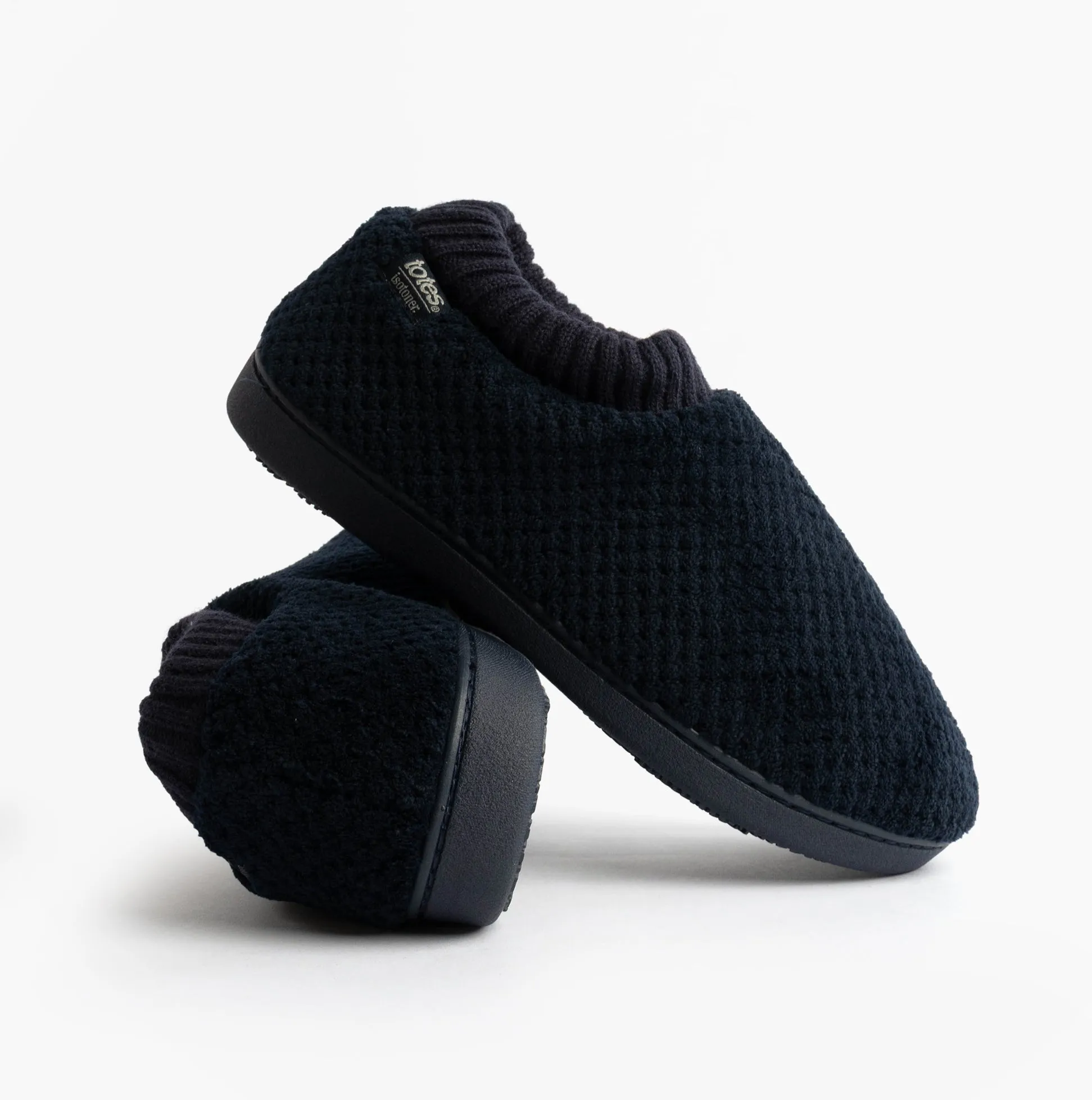 Totes Isotoner POPCORN FULL BACK BOOTIE Womens Slippers Navy sold by House of Slippers product image thumbnail 3