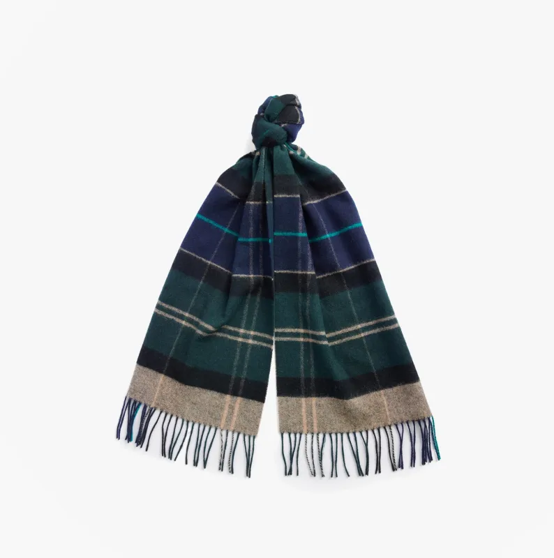 Barbour INVERNESS TARTAN Mens Scarf Green Loch sold by House of Slippers