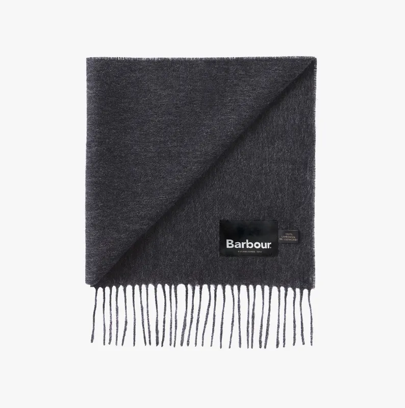 Barbour PLAIN LAMBSWOOL Mens Winter Charcoal/Grey sold by House of Slippers