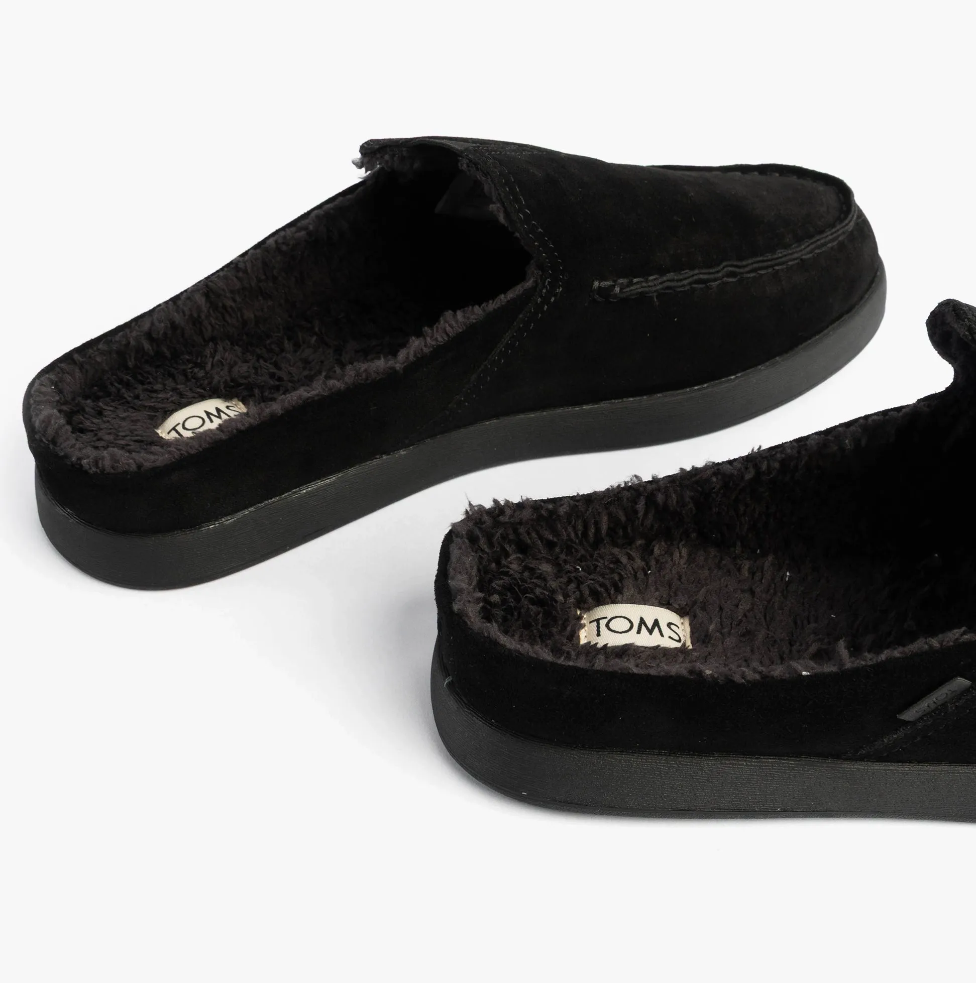 TOMS ALONSO MULE Mens Faux Shearling Lined Slippers Black sold by House of Slippers product image thumbnail 5