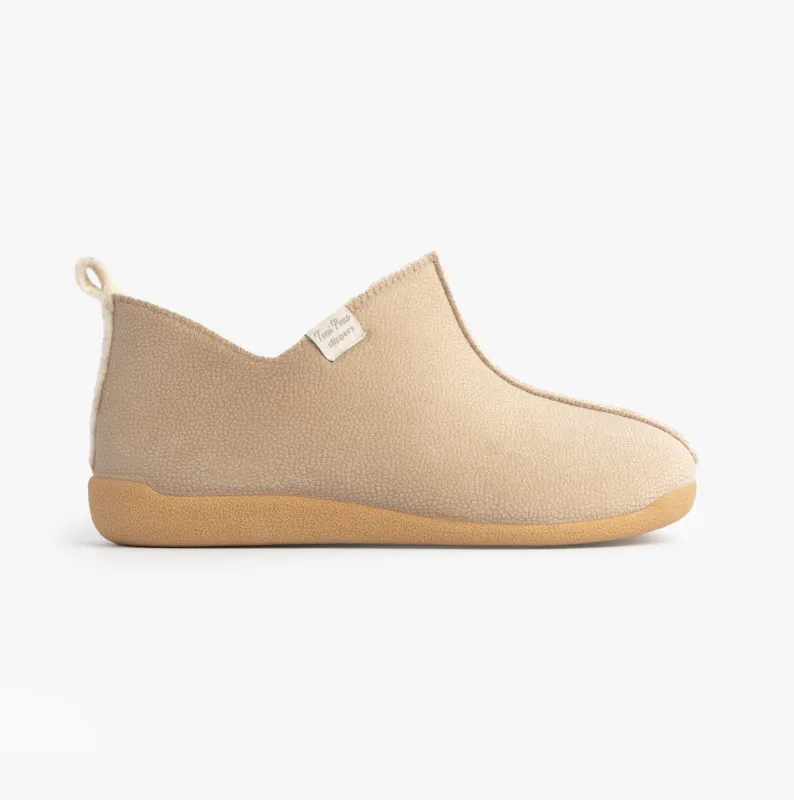 Toni Pons MOSCU-BD Womens Boot Slippers Beige made by House of Slippers