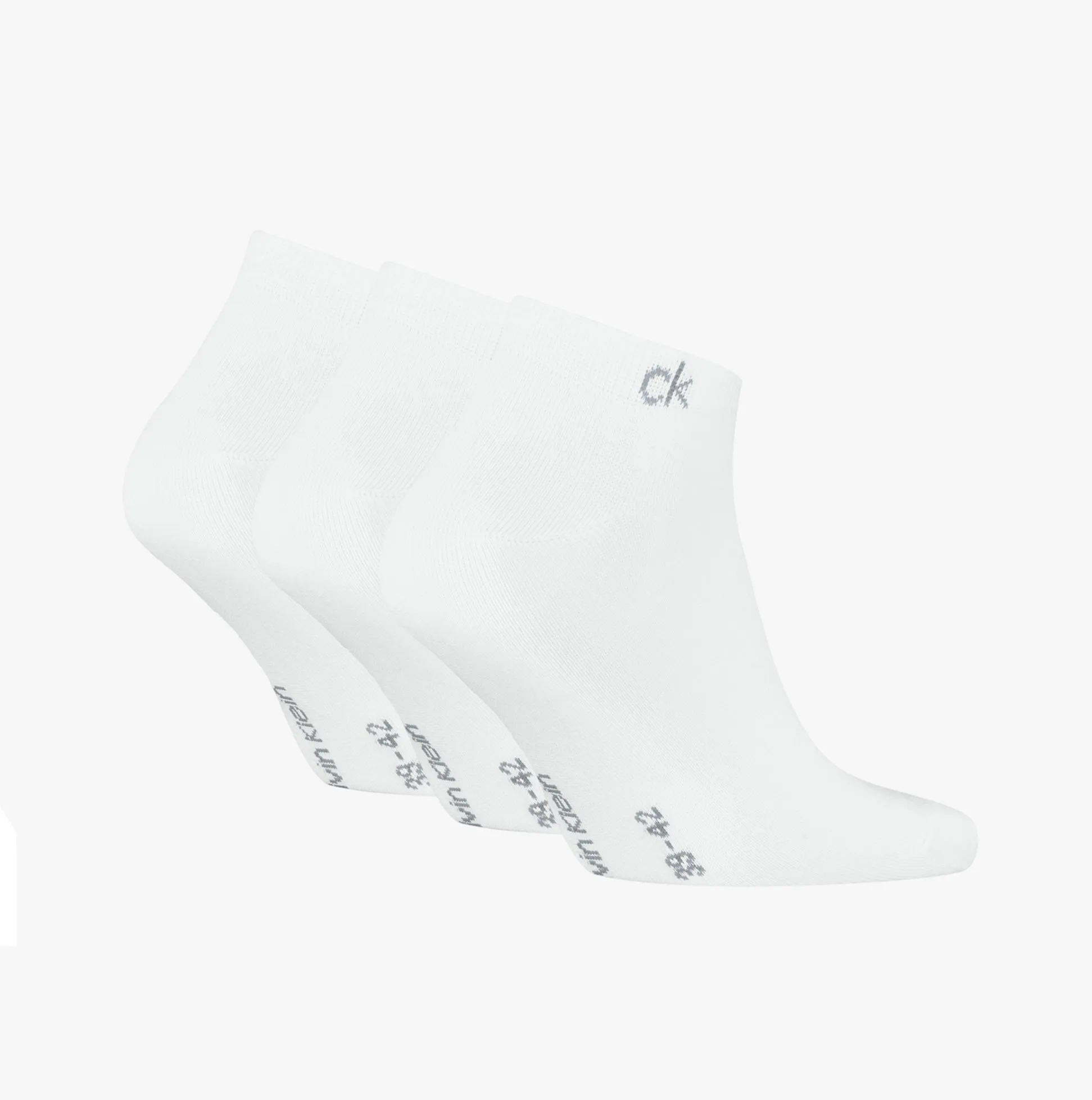 Calvin Klein 3 Pack Sneaker Mens Socks White sold by House of Slippers product image thumbnail 2