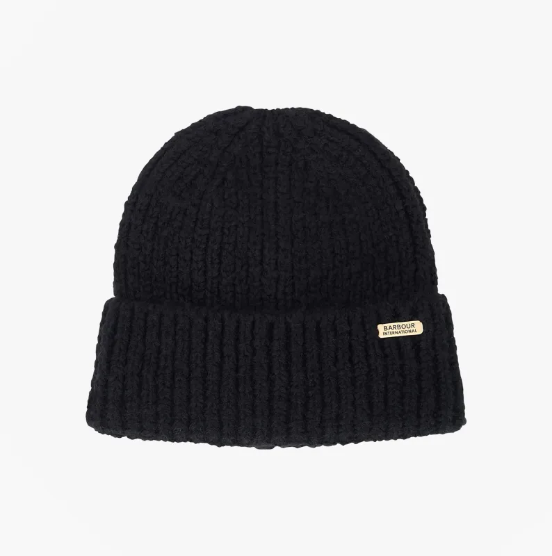 Barbour ARIA Womens Beanie Black sold by House of Slippers