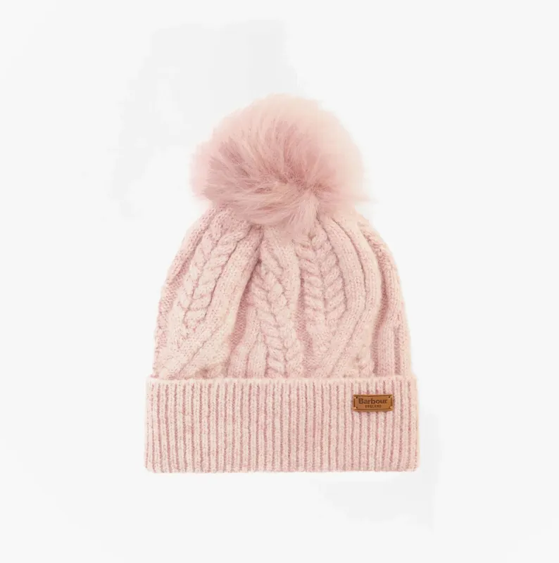 Barbour ELSDON Womens Beanie Gardenia made by Barbour
