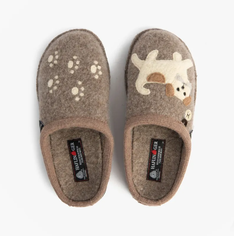 Haflinger FIDO Womens Slippers Beige sold by House of Slippers
