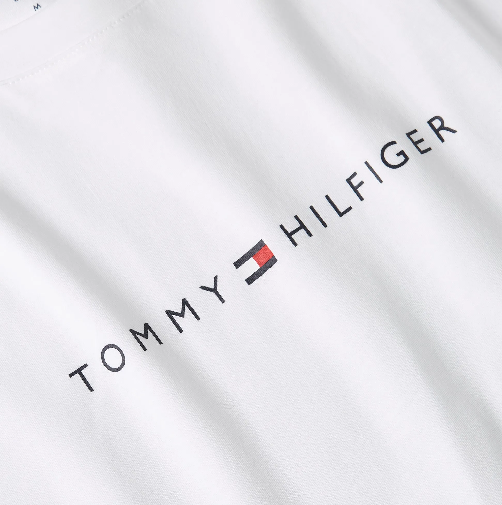 Tommy Hilfiger LOGO T-Shirt Mens Optic White sold by House of Slippers product image thumbnail 3