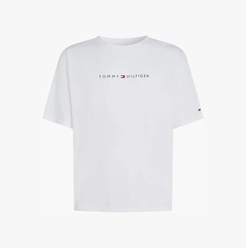Tommy Hilfiger LOGO T-Shirt Mens Optic White sold by House of Slippers