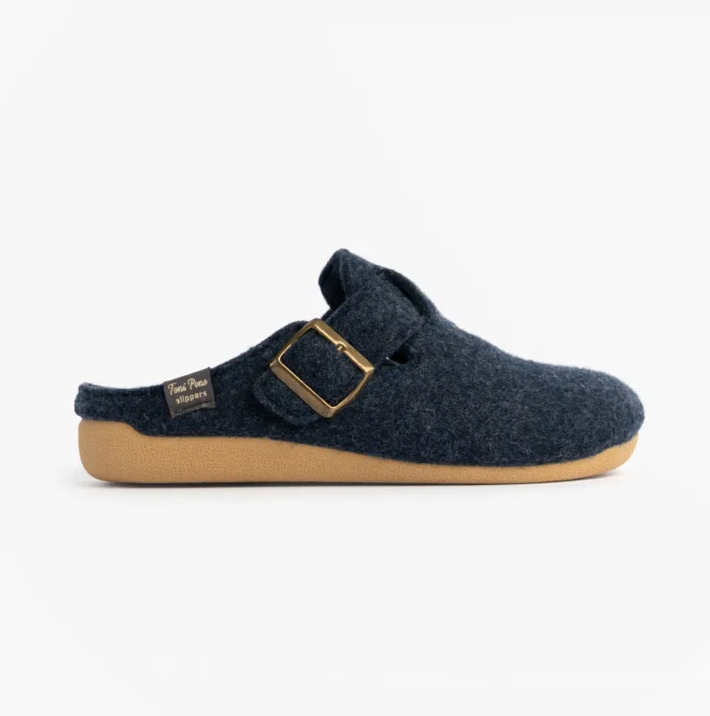 Toni Pons MIMA-FP Womens Mule Slippers Blue sold by House of Slippers