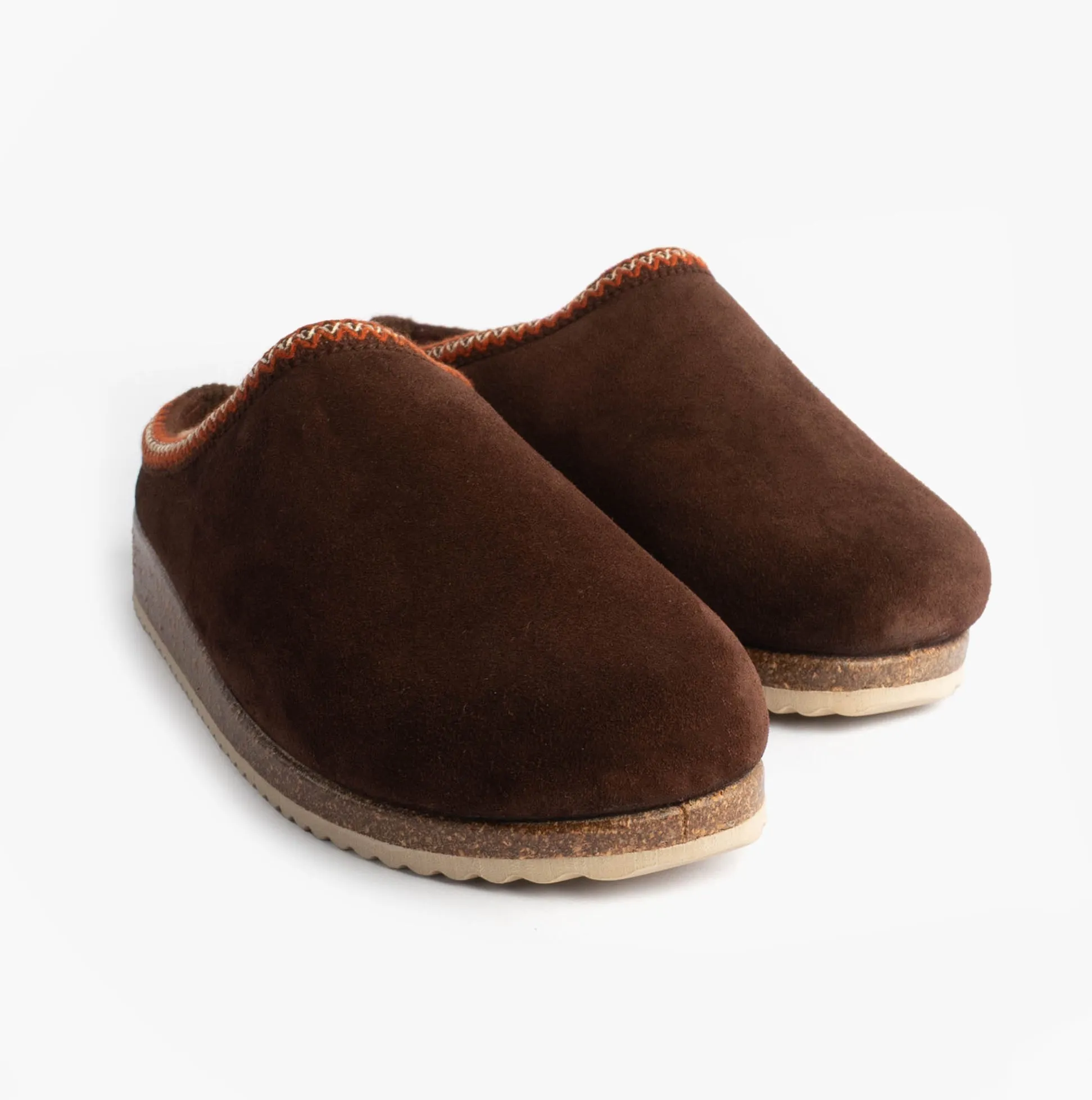 Nordikas 2258 Mens Suede Mule Slippers Brown sold by House of Slippers product image thumbnail 4